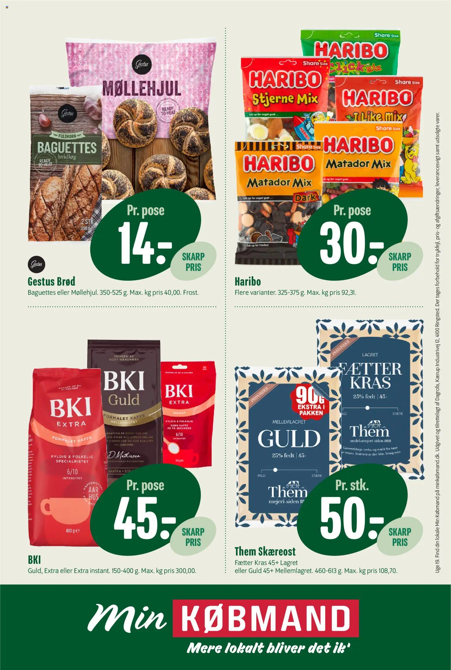 Min Købmand tilbudsavis – gyldig fra 01.05.2026 | Side: 12 | Produkter: Mælk, Brød, Kaffe, Hvidløg