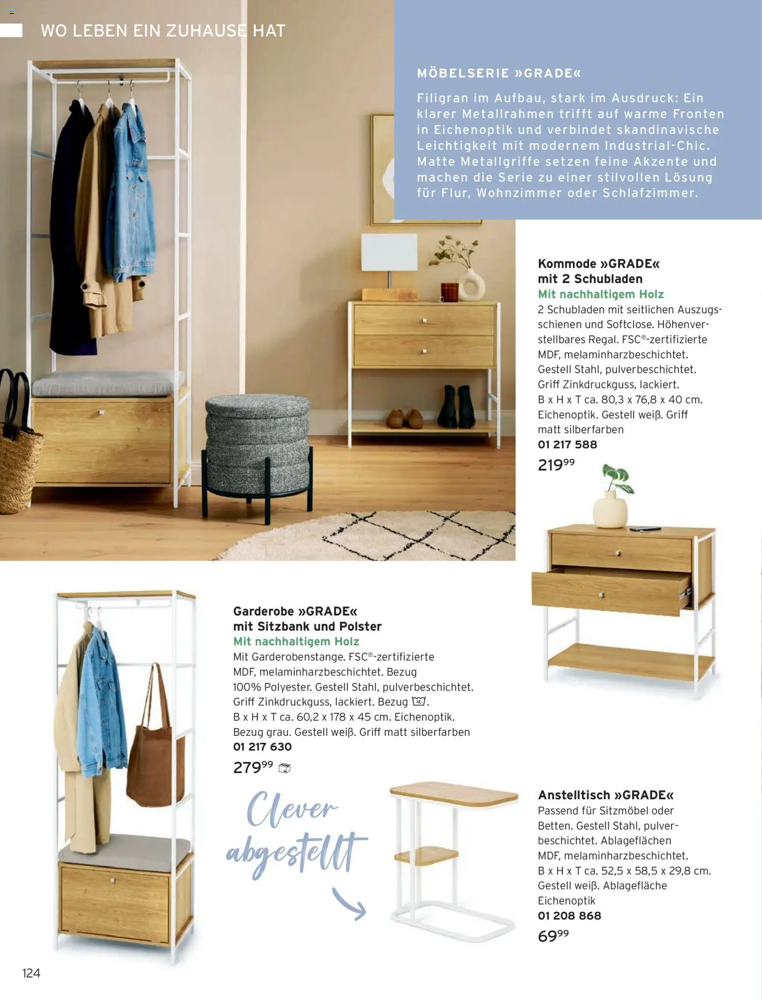 Angebote Tchibo – gültig ab 01.02.2026 | Seite: 124 | Produkte: Sitzbank, Kommode