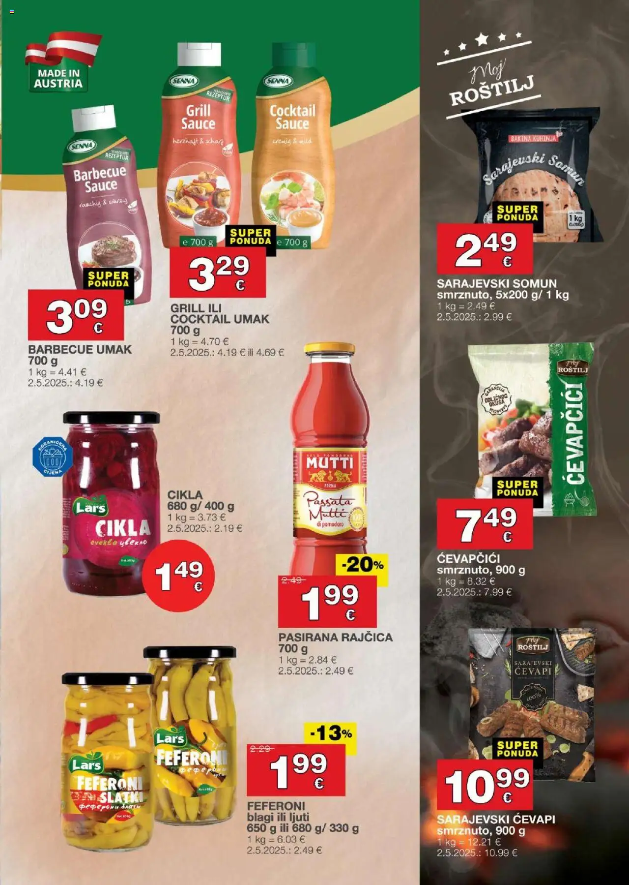 Stanić Diskont katalog | vrijedi od 18.09.2025 | Stranica: 9 | Proizvodi: Pasirana rajčica, Umak, Rajčica, Kuhinja