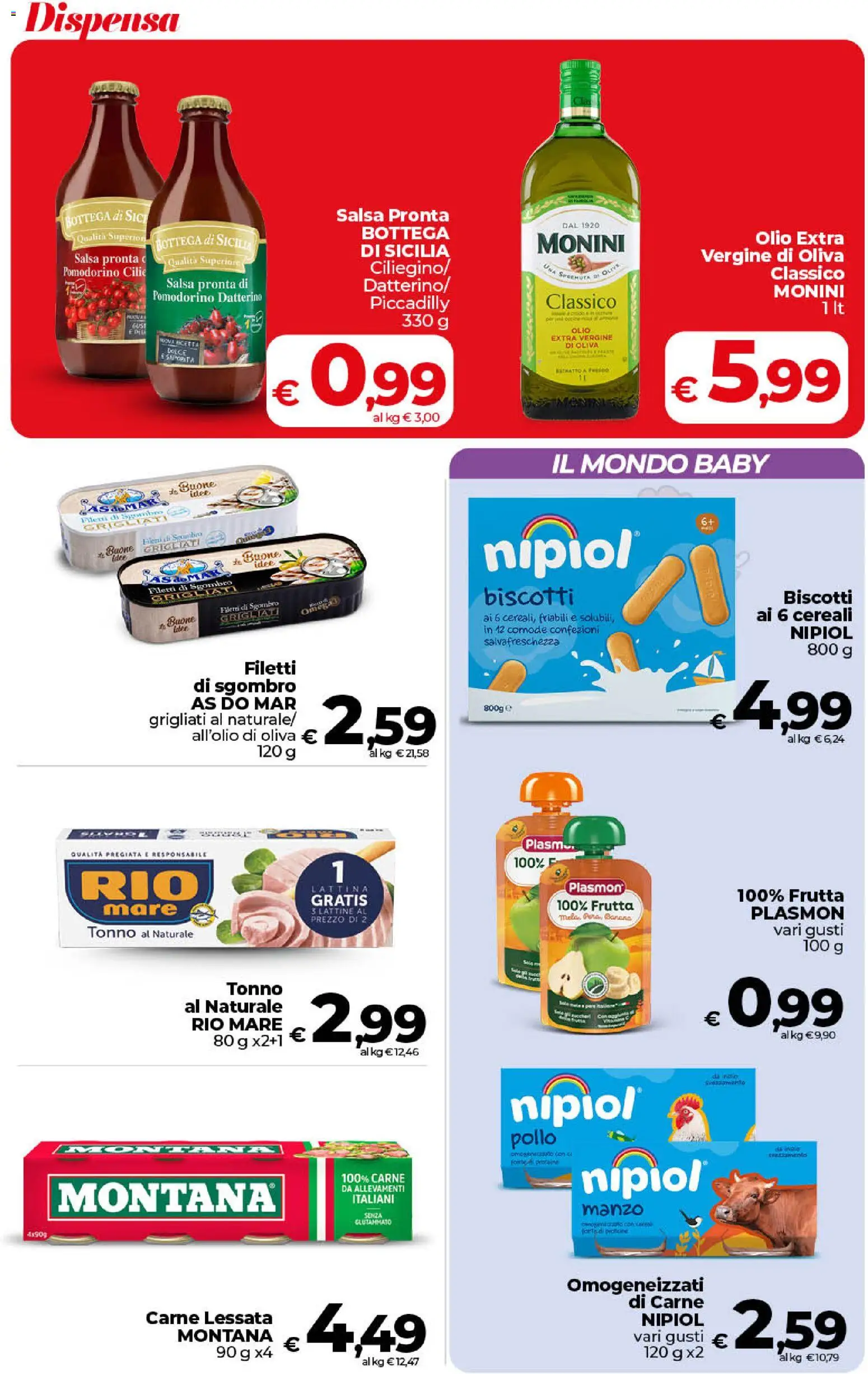 Volantino COOP del 17.04.2026 | Pagina: 23 | Prodotti: Pollo, Biscotti, Tonno, Feta