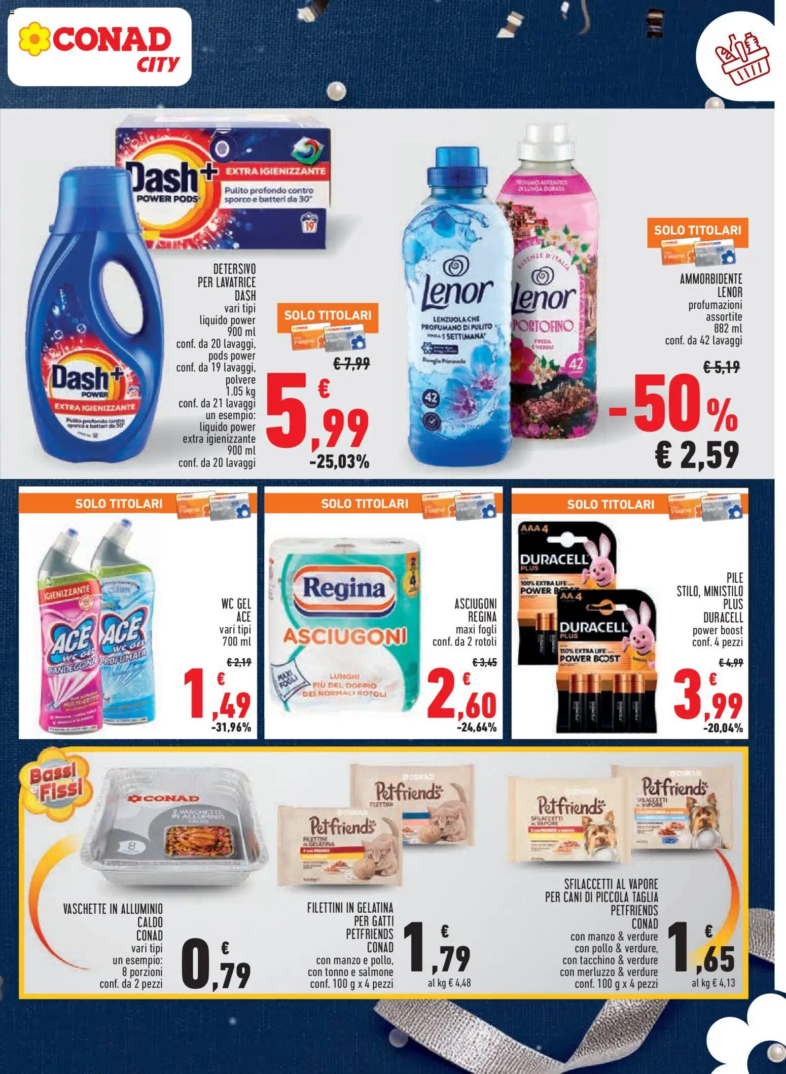 Volantino Conad del 27.12.2025 | Pagina: 13 | Prodotti: Ammorbidente, Verdure, Tacchino, WC