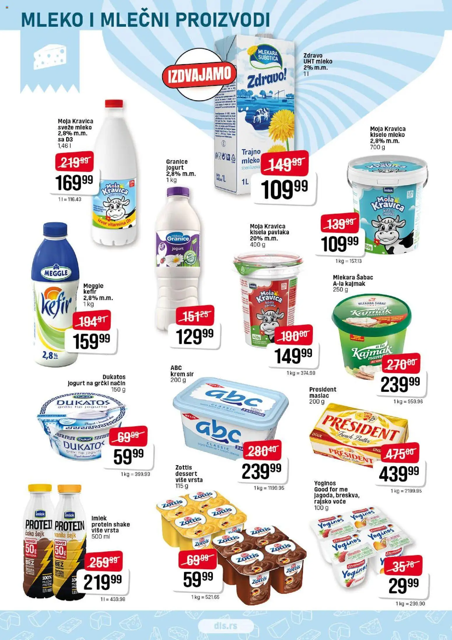 DIS katalog - važi od 21.12.2025 | Strana: 4 | Proizvode: Maslac, Sveže mleko, Krem sir, Sir