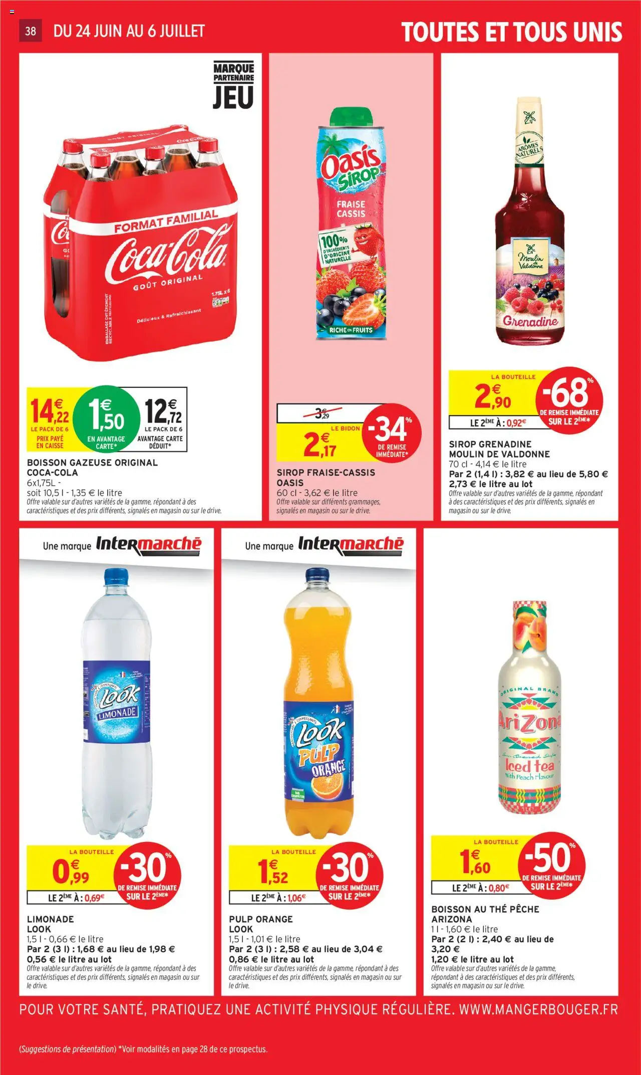  | Page: 40 | Produits: Cassis, Orange, Pêche, Limonade