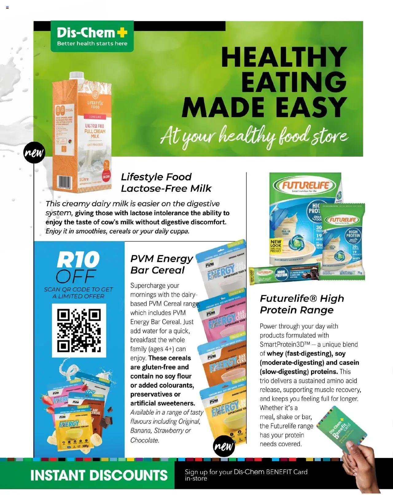 Dis-Chem Living Fit │ valid from 01.05.2025 | Page: 32 | Products: Flour, Detergente líquido, Milk, Cream