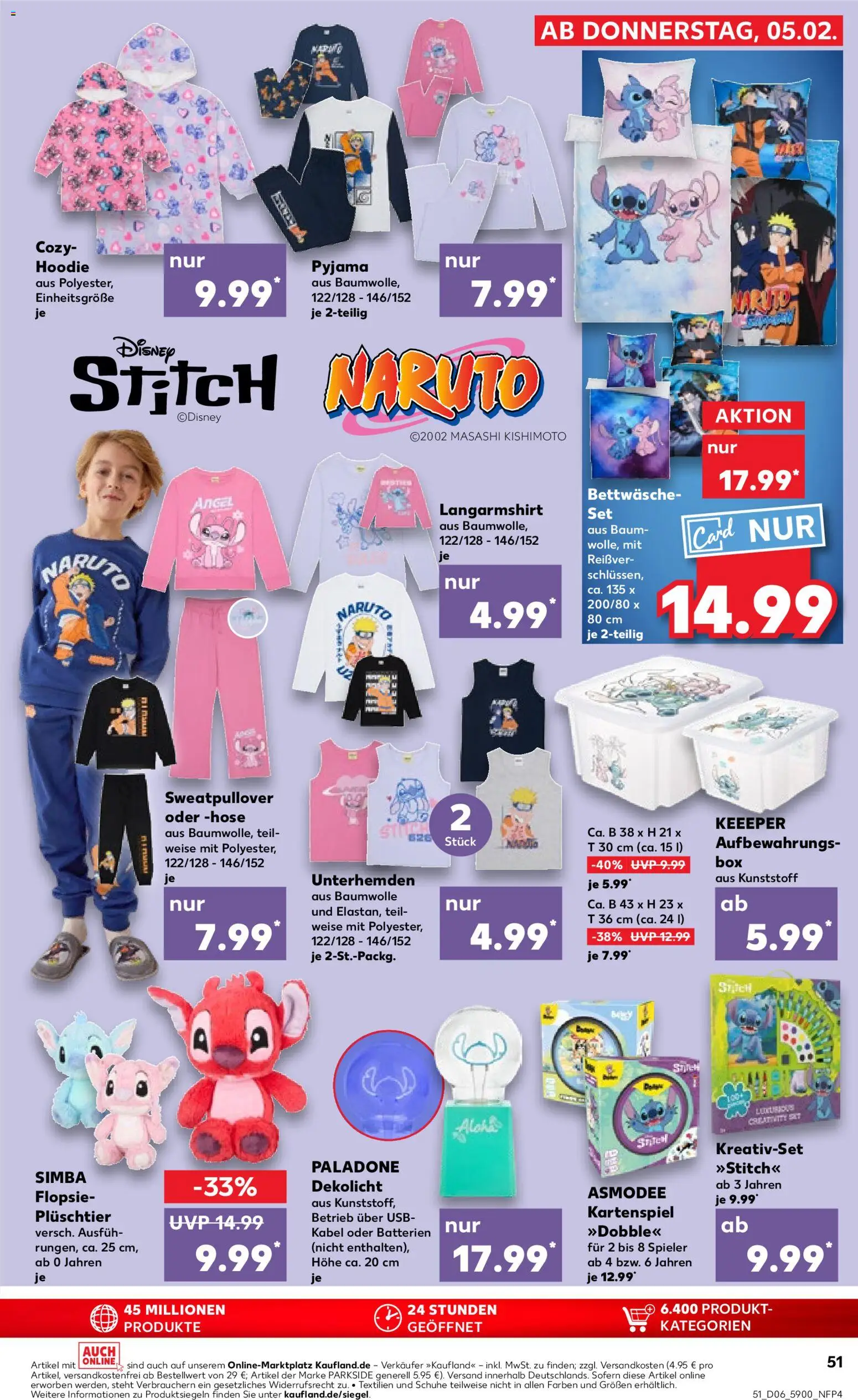 Kaufland Prospekt 	 – gültig ab 05.02.2026 | Seite: 51 | Produkte: Kabel, Sweatshirt, Langarmshirt, Hoodie