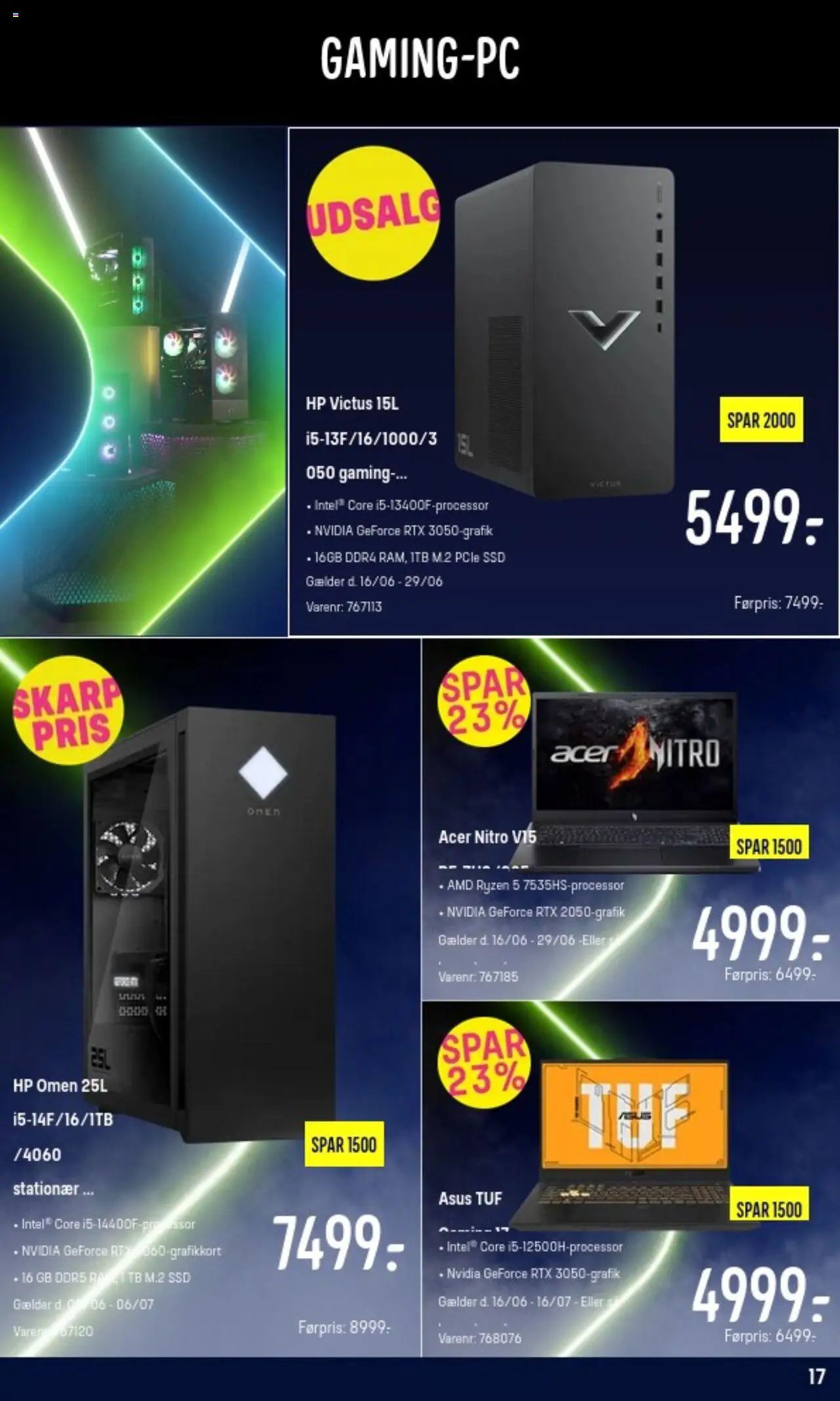 Elgiganten Tilbudsavis gyldig fra 23.06.2025 | Side: 17 | Produkter: SSD