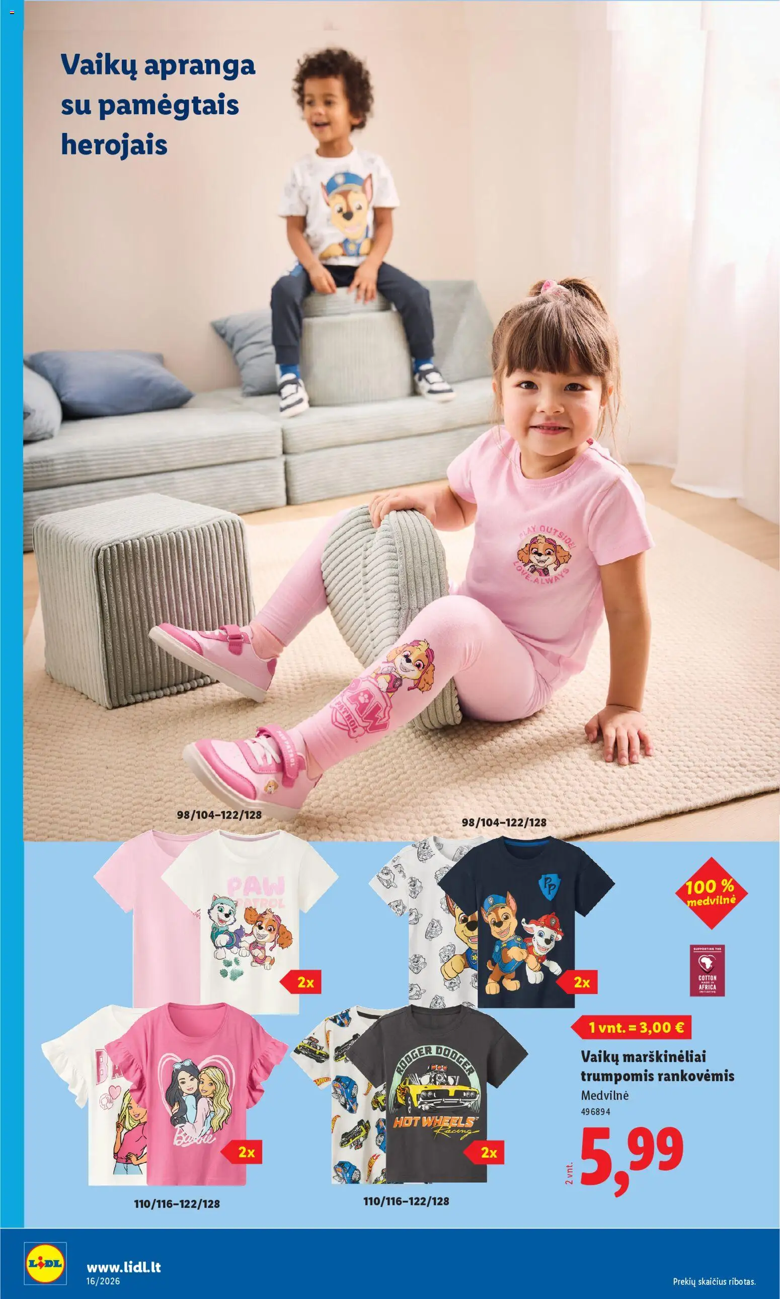 LIDL akcijos nuo 13.04.2026 | Puslapis: 12 | Prekių: Marškinėliai