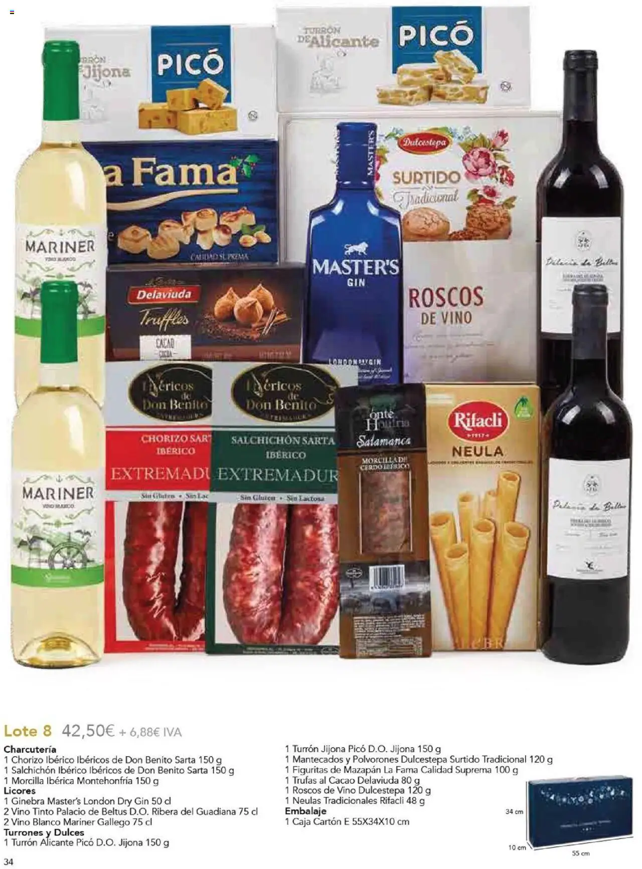 E.Leclerc Regalos de Navidad 2025 │ válido desde el 10.10.2025 | Página: 36 | Productos: Vino, Ginebra, Φρυγανιές σικάλεως, Caja