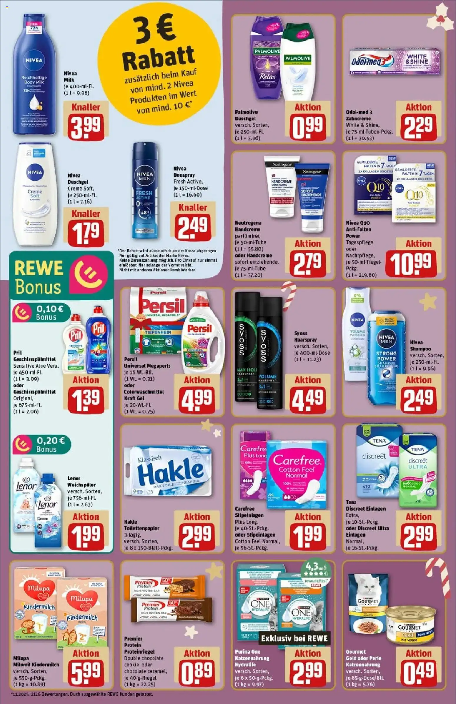 Rewe prospekt Hessisch Lichtenau	 – gültig ab 01.12.2025 | Seite: 20 | Produkte: Shampoo, Creme, Weichspüler, Pril