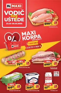 Maxi katalog - pregled Maxi kataloga - važi od 23.10.2025