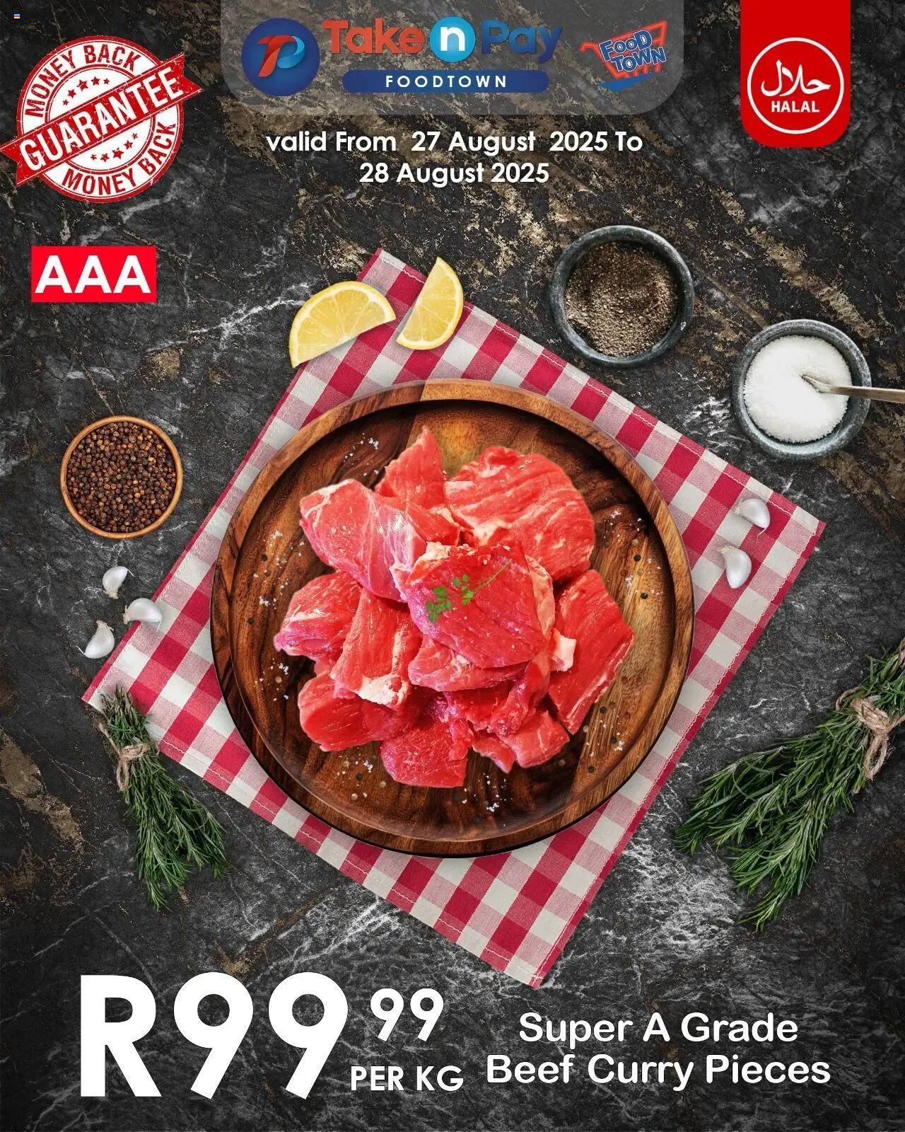 Take n Pay Fresh Deal Alert! │ valid from 27.08.2025 | Page: 1 | Products: Beef