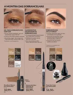 Pré-visualização GLIMMERSTICK DELINEADOR DE SOBRANCELHAS, A nossa ponta mais fina de sempre para imitar pelos microfinos. Definição de aspeto natural que dura o dia todo. Sem necessidade de afiar; basta rodar para teres mais cor válido de 01.04.2026 | Página: 54