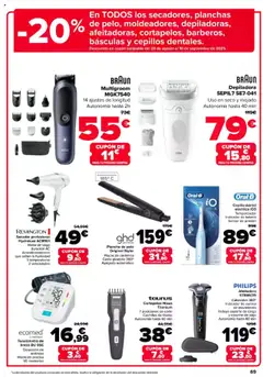 Carrefour folleto │ válido desde el 08.08.2025 | Página: 79 | Productos: Cepillo, Cable, Afeitadora, Plancha de pelo