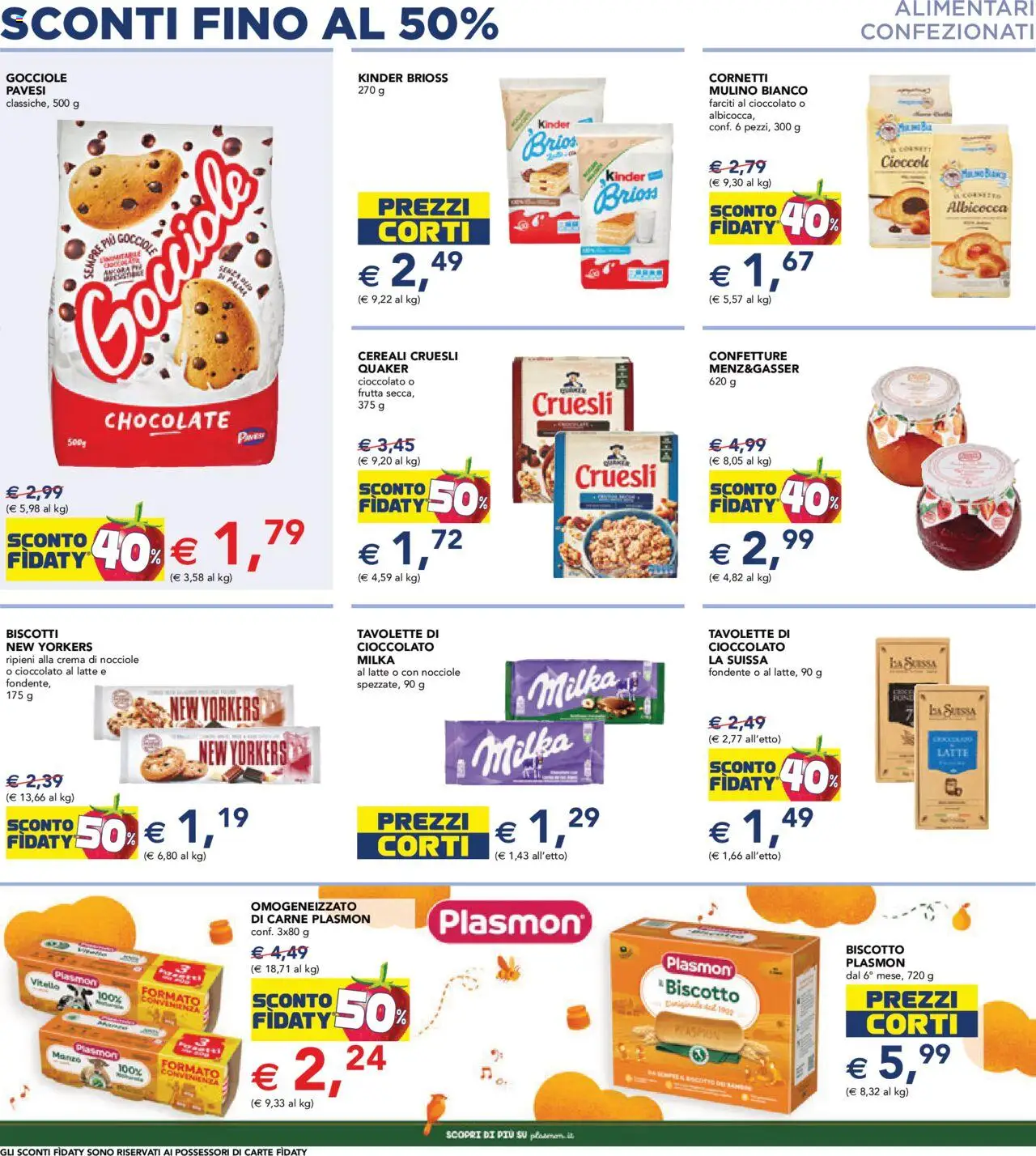 Volantino Esselunga S del 11.09.2025 | Pagina: 8 | Prodotti: Crema, Cioccolato, Manzo, Cereali
