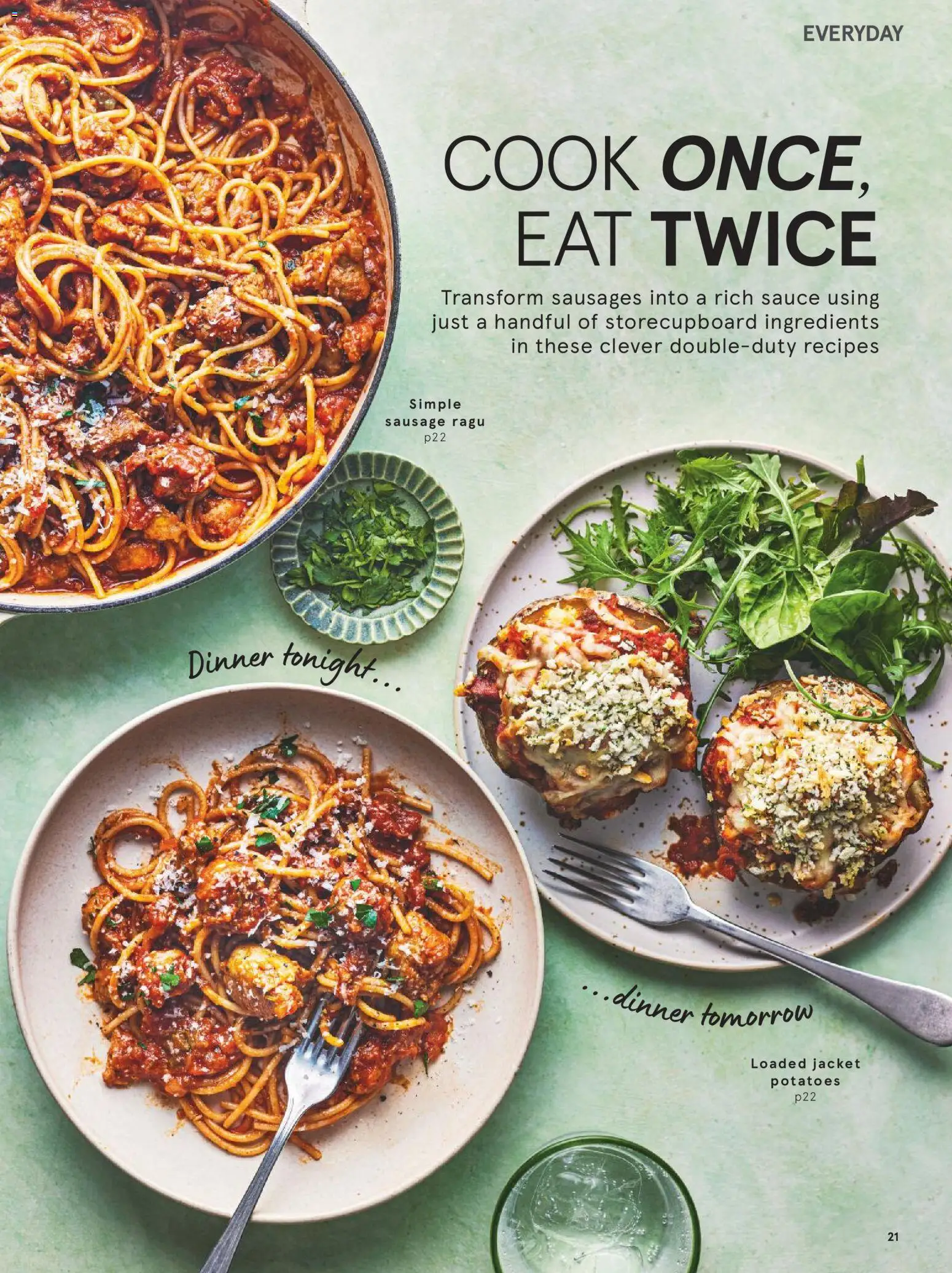 {H1} | Page: 21 | Products: Sauce, Potatoes, Sausages, Sausage