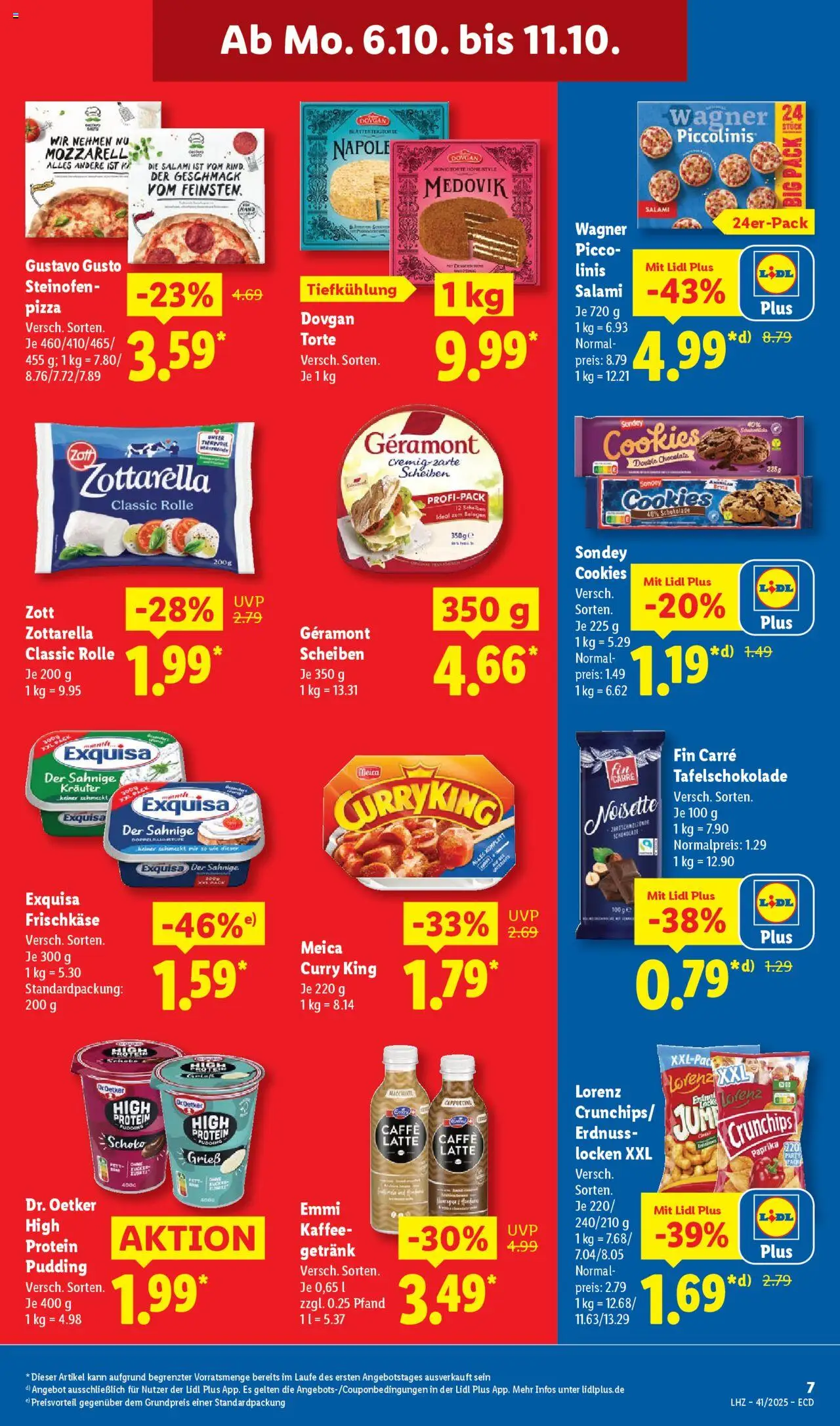 Lidl Prospekt 	 – gültig ab 06.10.2025 | Seite: 15 | Produkte: Geramont, Mozzarella, Exquisa, Paprika