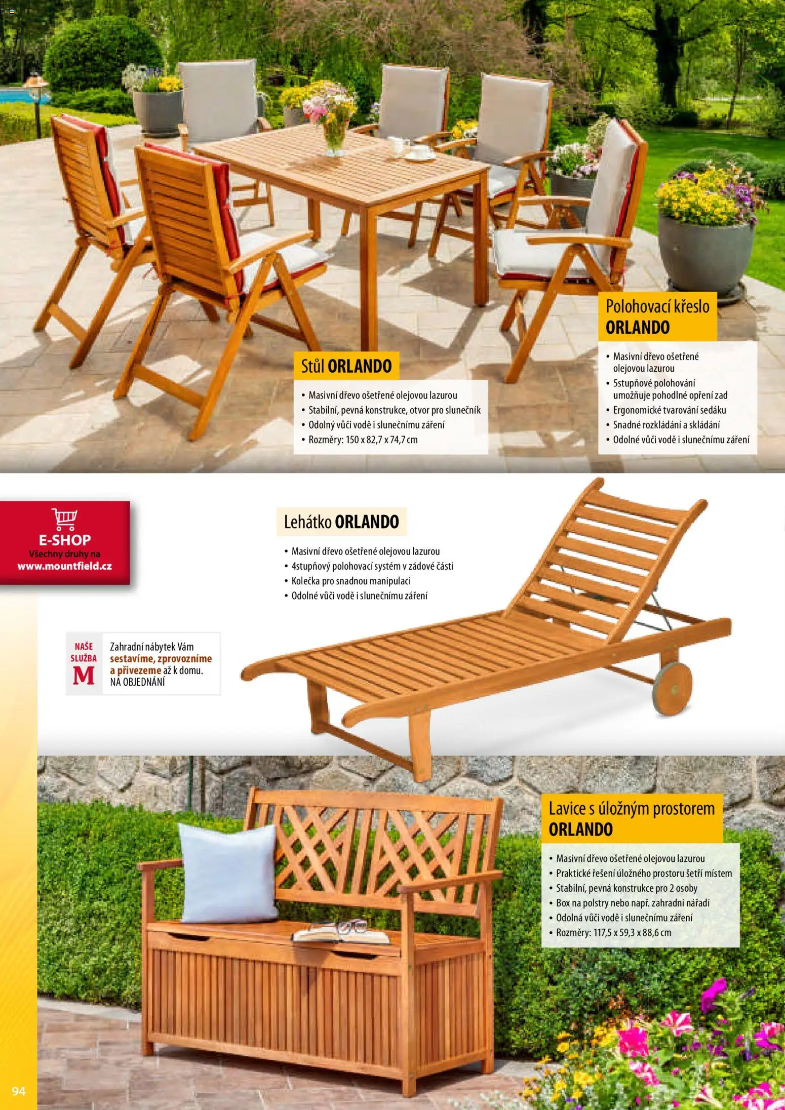 Mountfield katalog od 02.04.2026 | Strana: 94 | Produkty: Box na polstry, Nářadí, Křeslo, Stůl