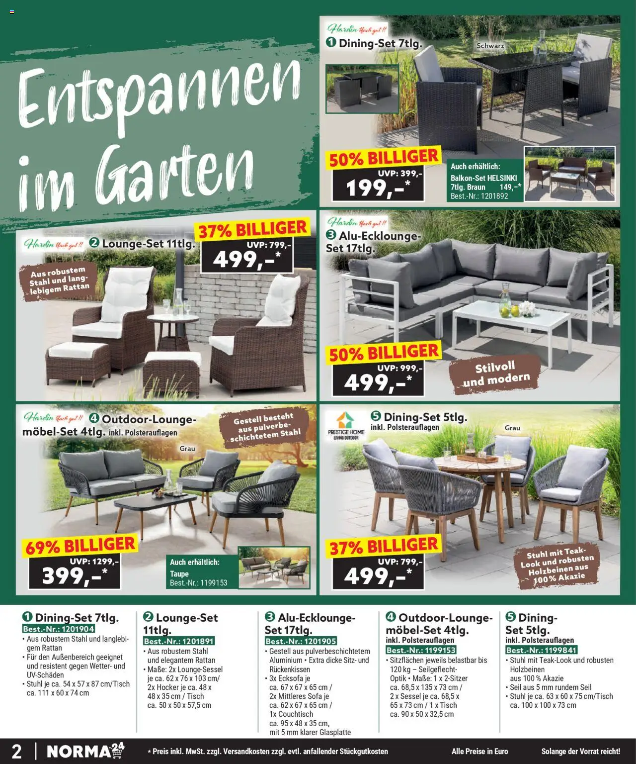 Norma - Bestellmagazin August 2025 - gültig ab dem 01.08.2025 | Seite: 2 | Produkte: Hocker, Ecksofa, Sofa, Couchtisch