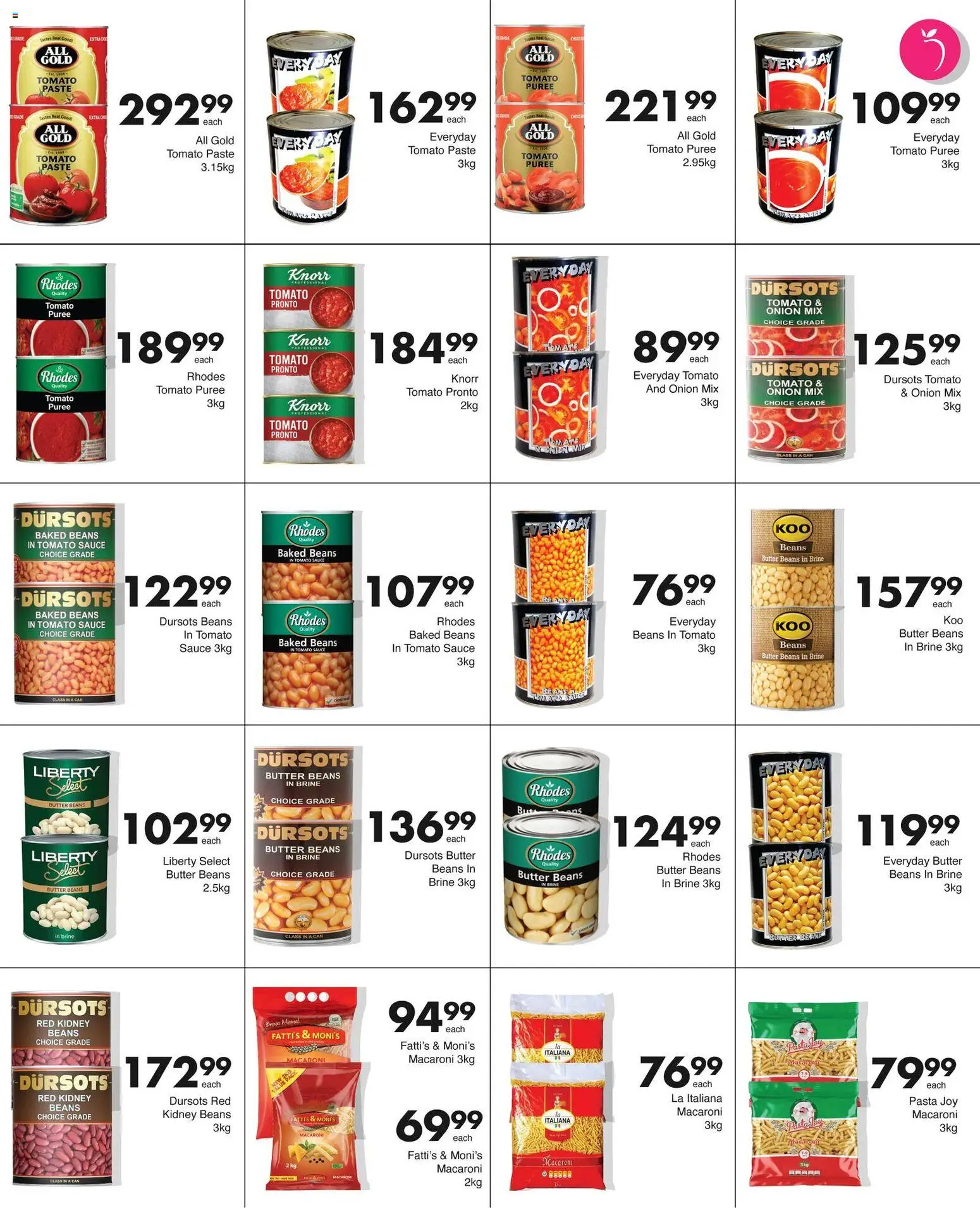 New Save catalogue – valid from 23.03.2026 | Page: 12 | Products: Beans, Pasta, Tomato sauce, Sauce