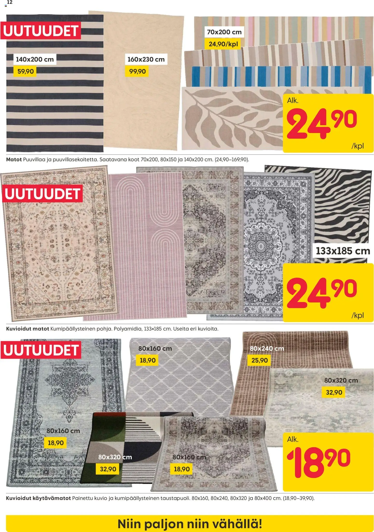 Rusta tarjoukset – voimassa 23.03.2026 alkaen | Sivu: 12 | Tuotteet: Matot