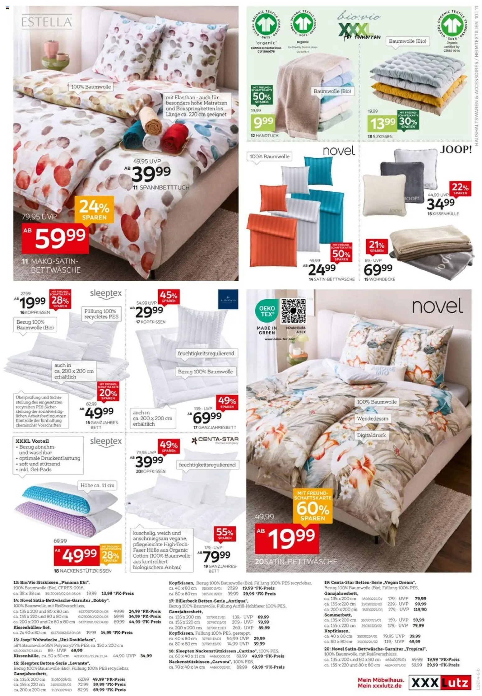 XXXLutz Big Sale – gültig ab 29.03.2026 | Seite: 19 | Produkte: Hülle, Bett, Bettwäsche, Kopfkissen