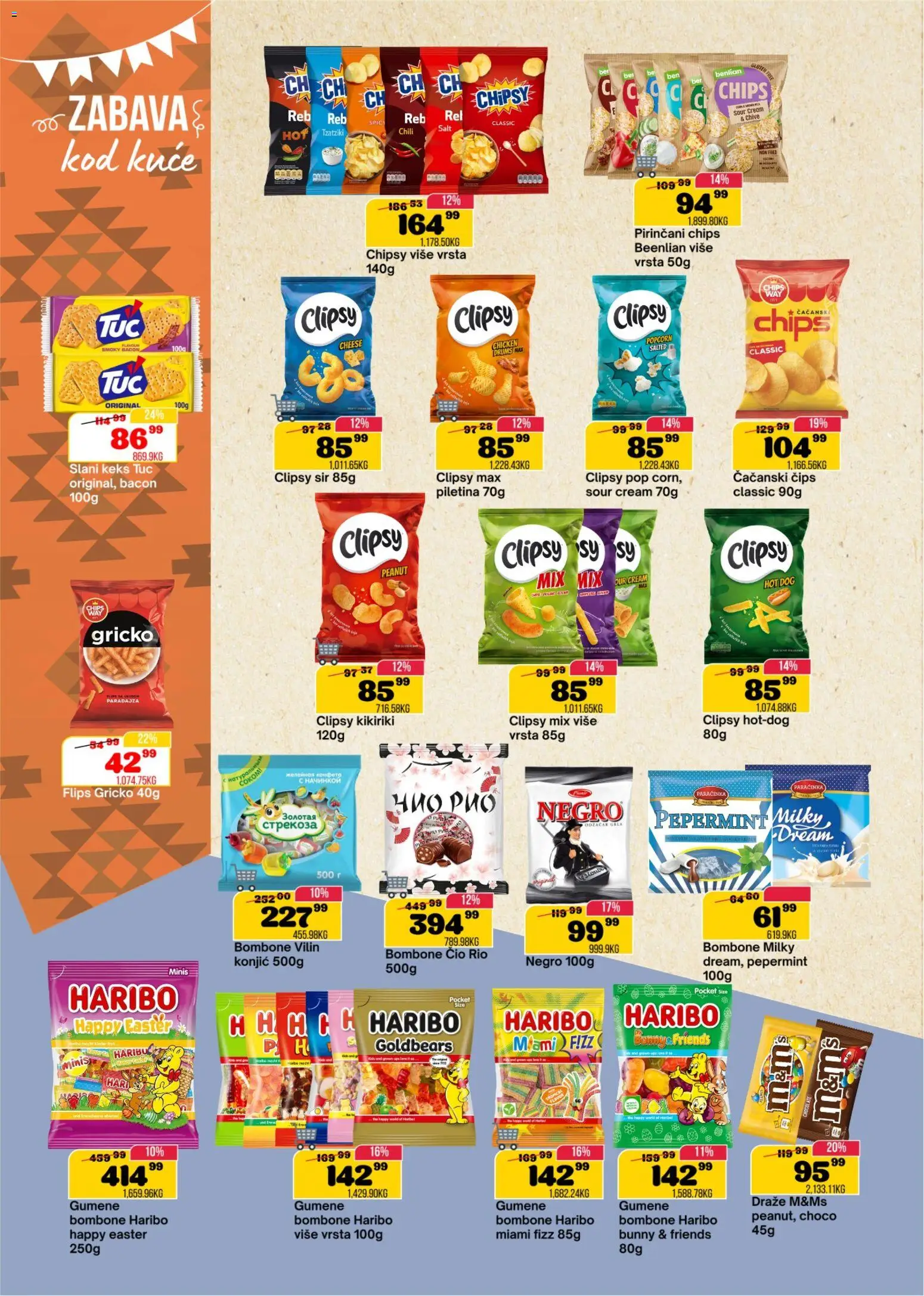 Senta Promet katalog - važi od 25.03.2026 | Strana: 10 | Proizvode: Bombone, Gumene bombone, Popcorn, Hot dog