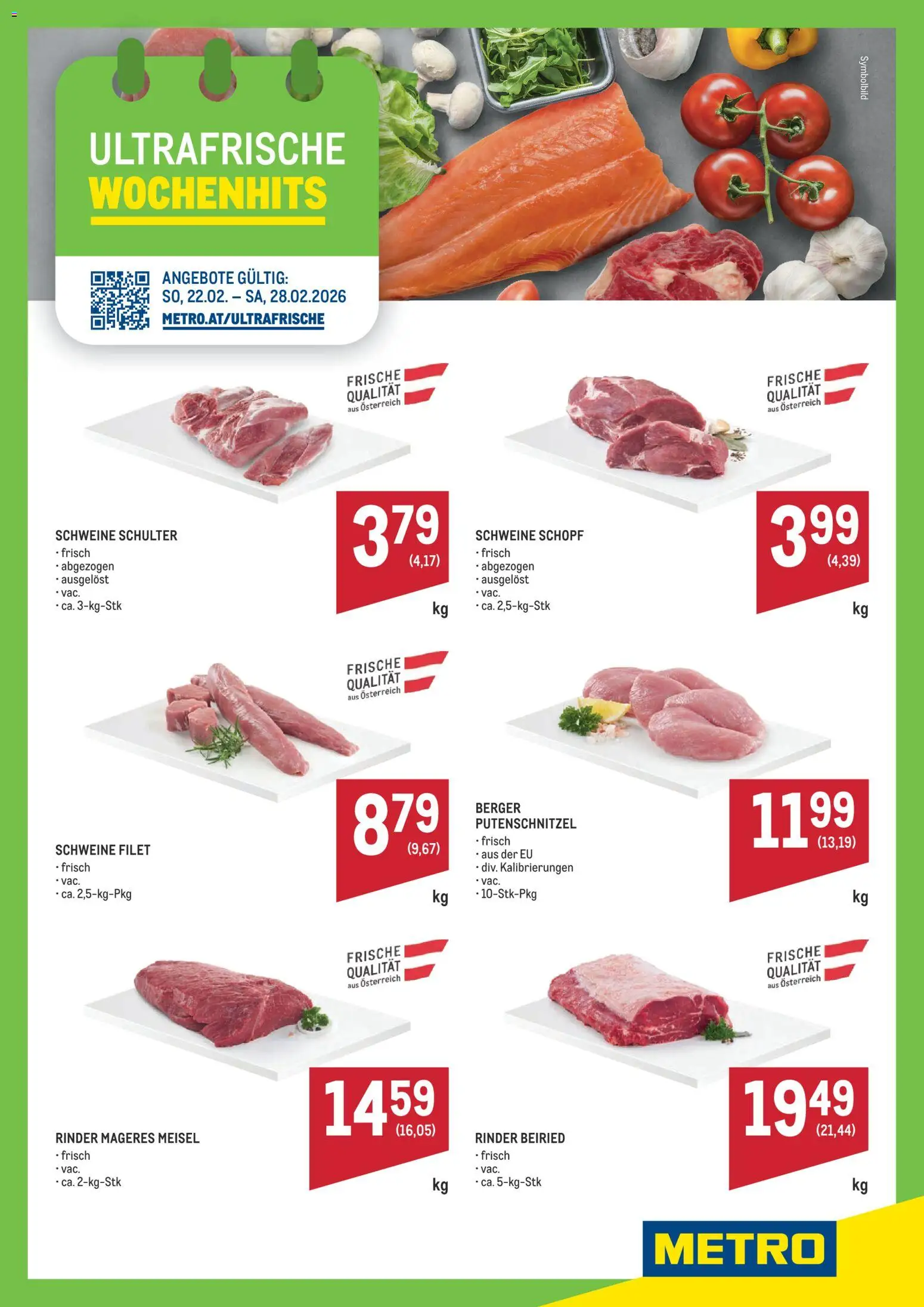 Metro Angebote Wochenhits gültig ab 22.02.2026 | Seite: 1