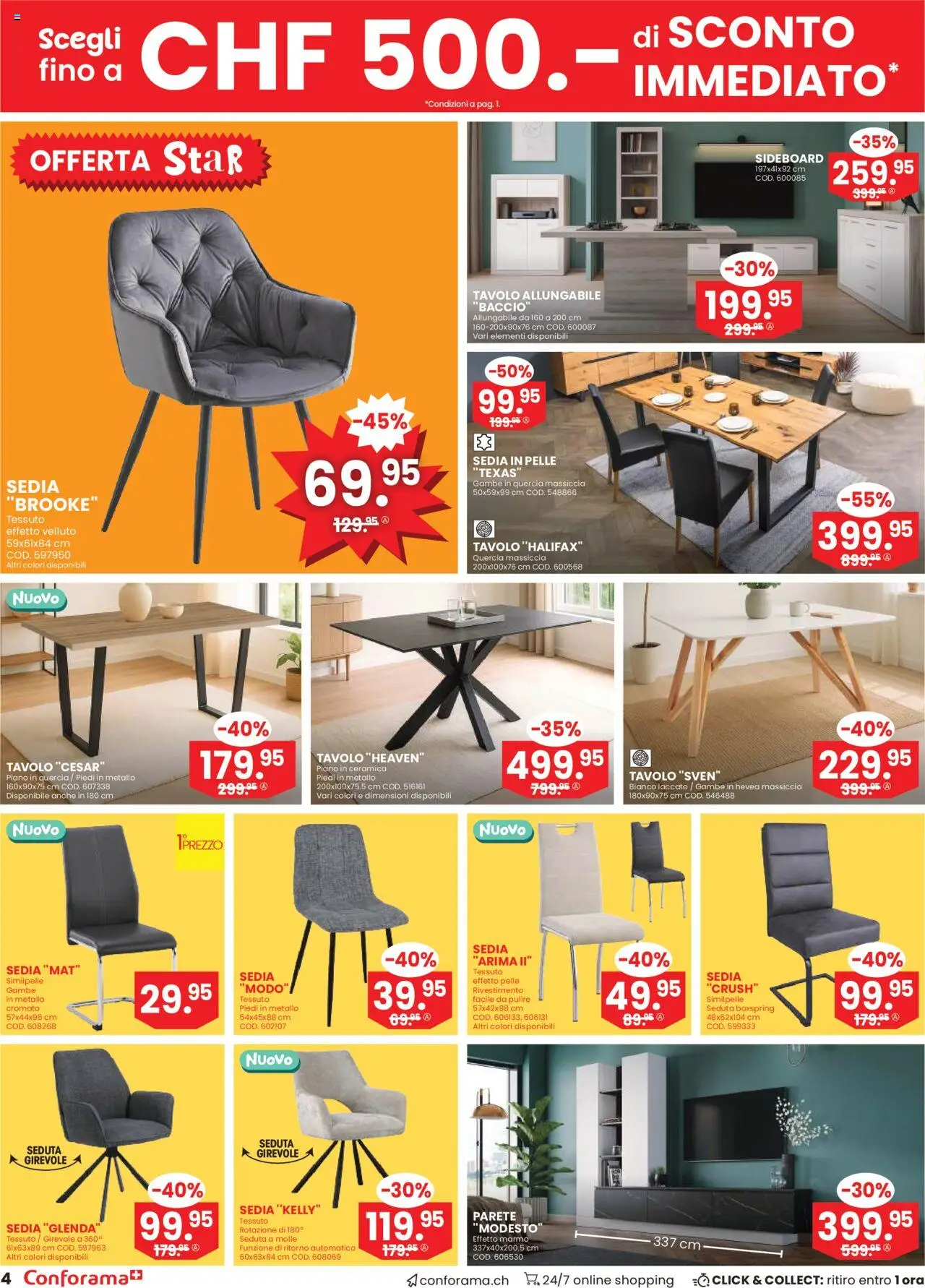 Conforama Aktionen IT ab 23.07.2025 | Seite: 4 | Produkte: Sideboard