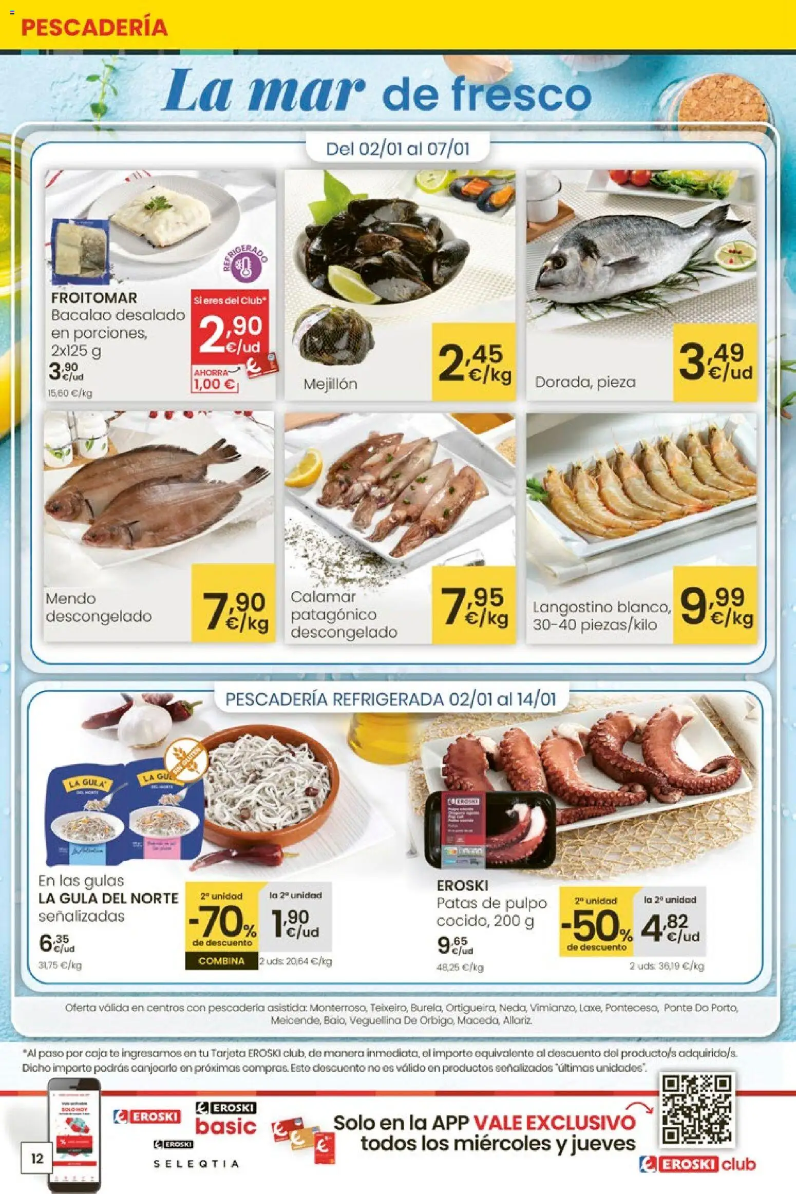 Eroski - Para un enero más ligero │ válido desde el 05.01.2026 | Página: 12 | Productos: Té, Caja, Langostino