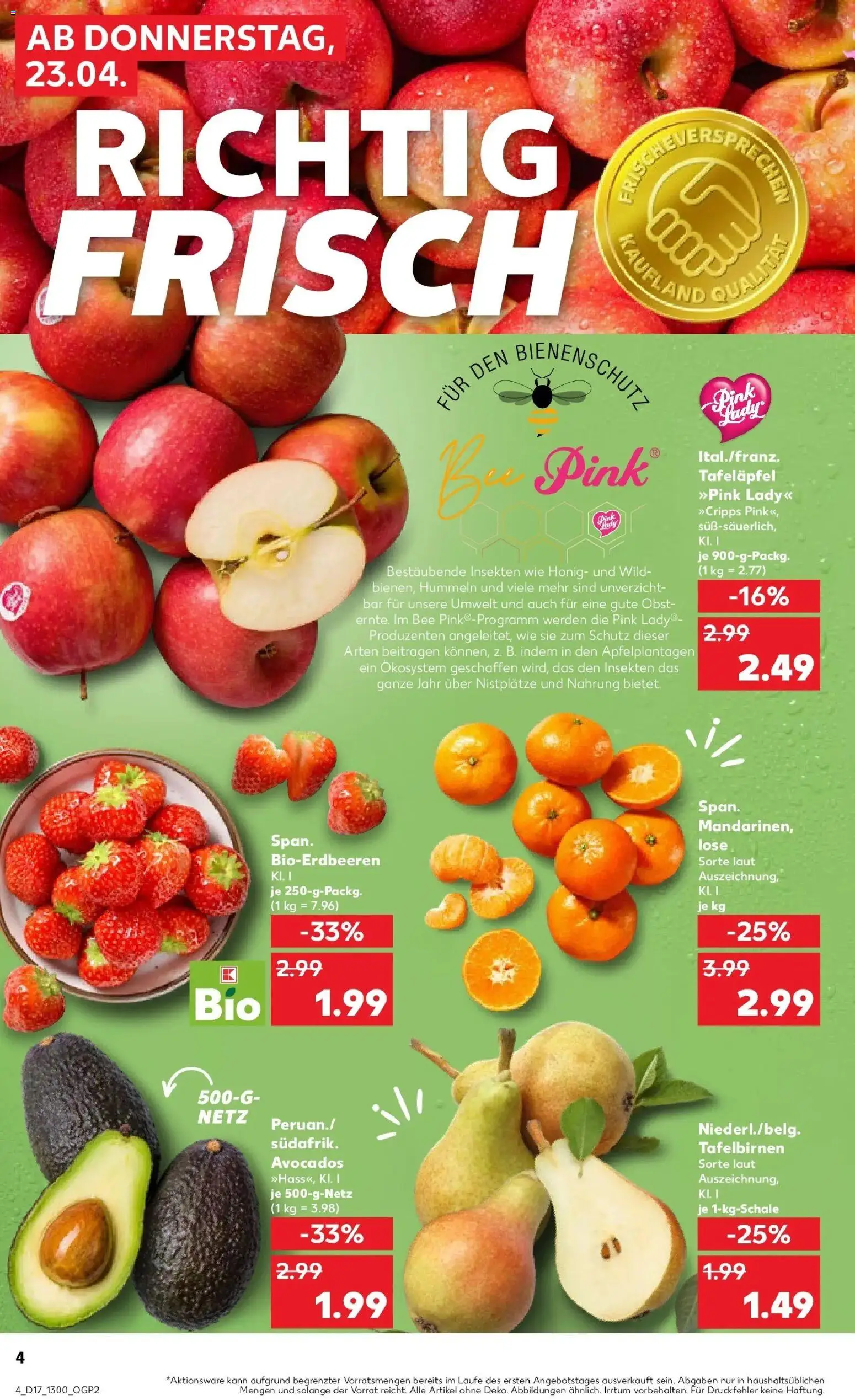 Kaufland Prospekt Werl	 – gültig ab 23.04.2026 | Seite: 4 | Produkte: Obst