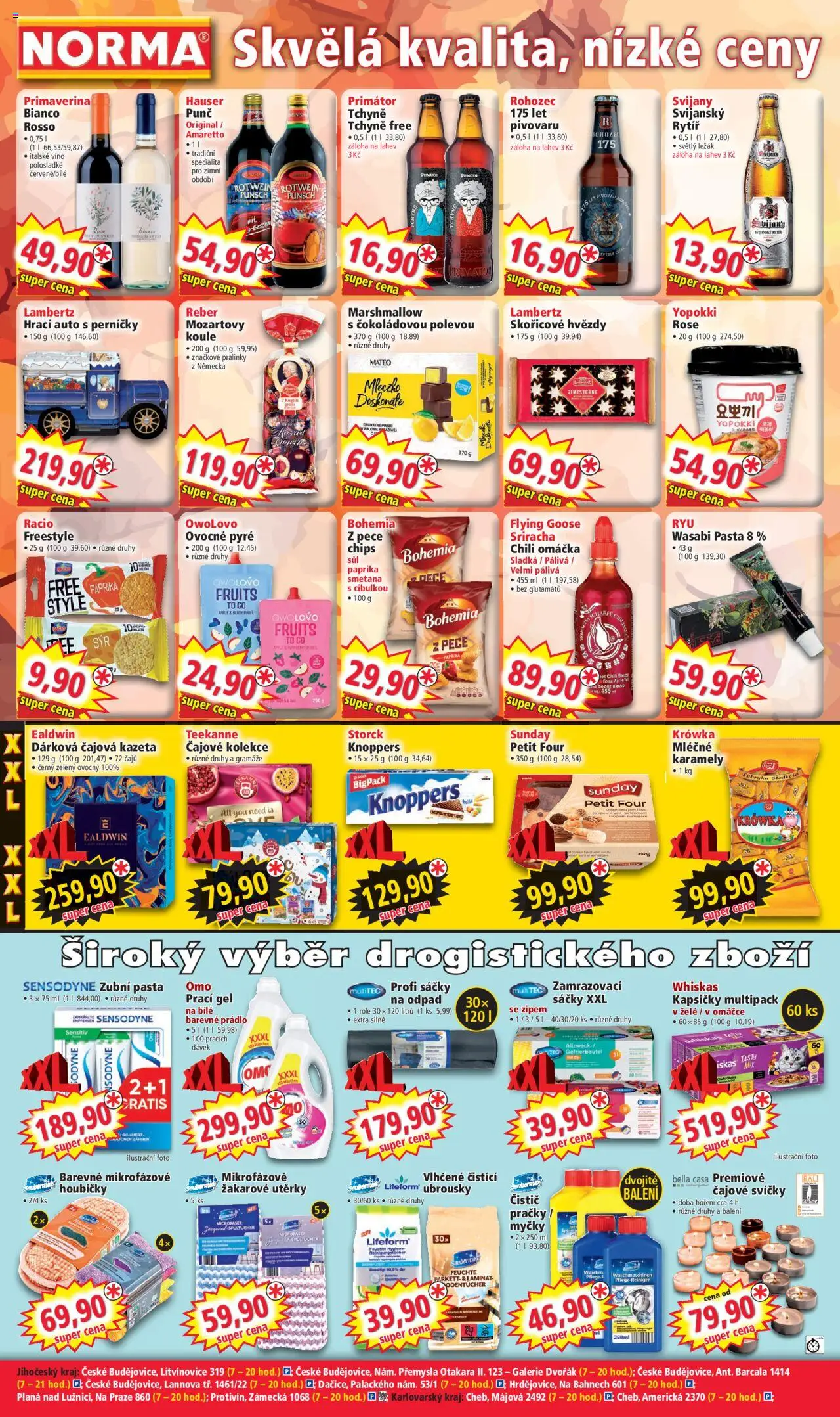 Norma leták od 27.10.2025 | Strana: 4 | Produkty: Marshmallow, Wasabi, Víno, Svijany