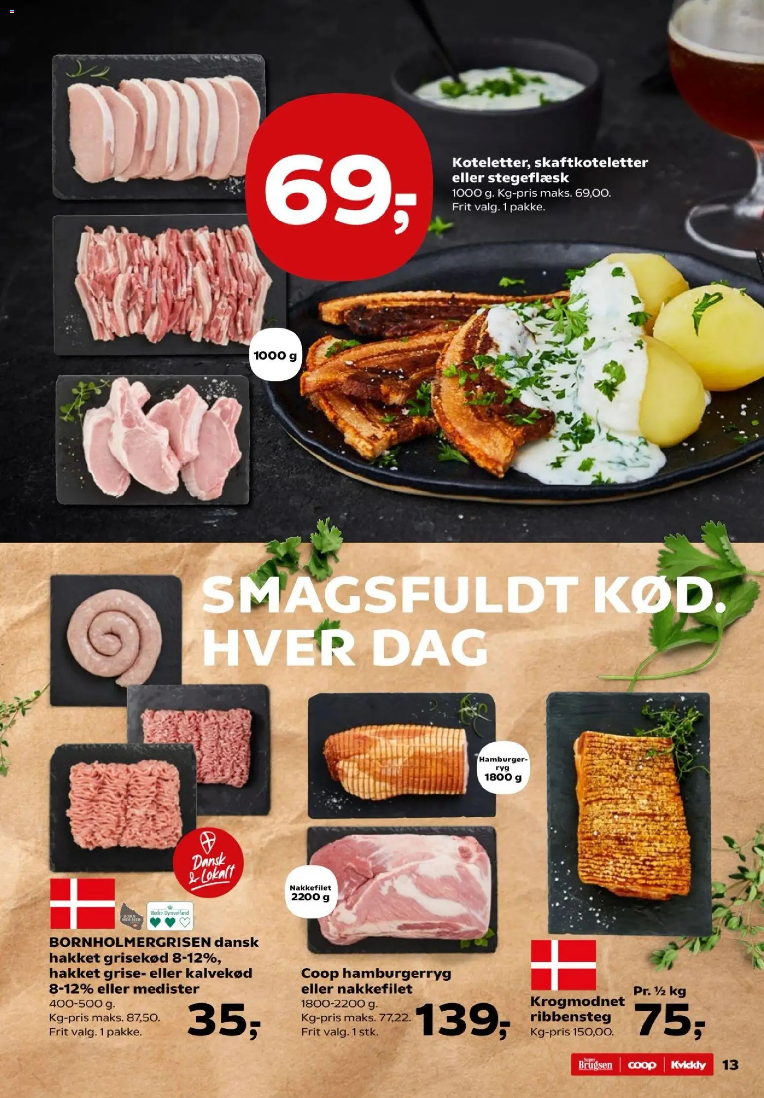 Kvickly tilbudsavis – gyldig fra 07.04.2026 | Side: 15 | Produkter: Nakkefilet, Hamburgerryg