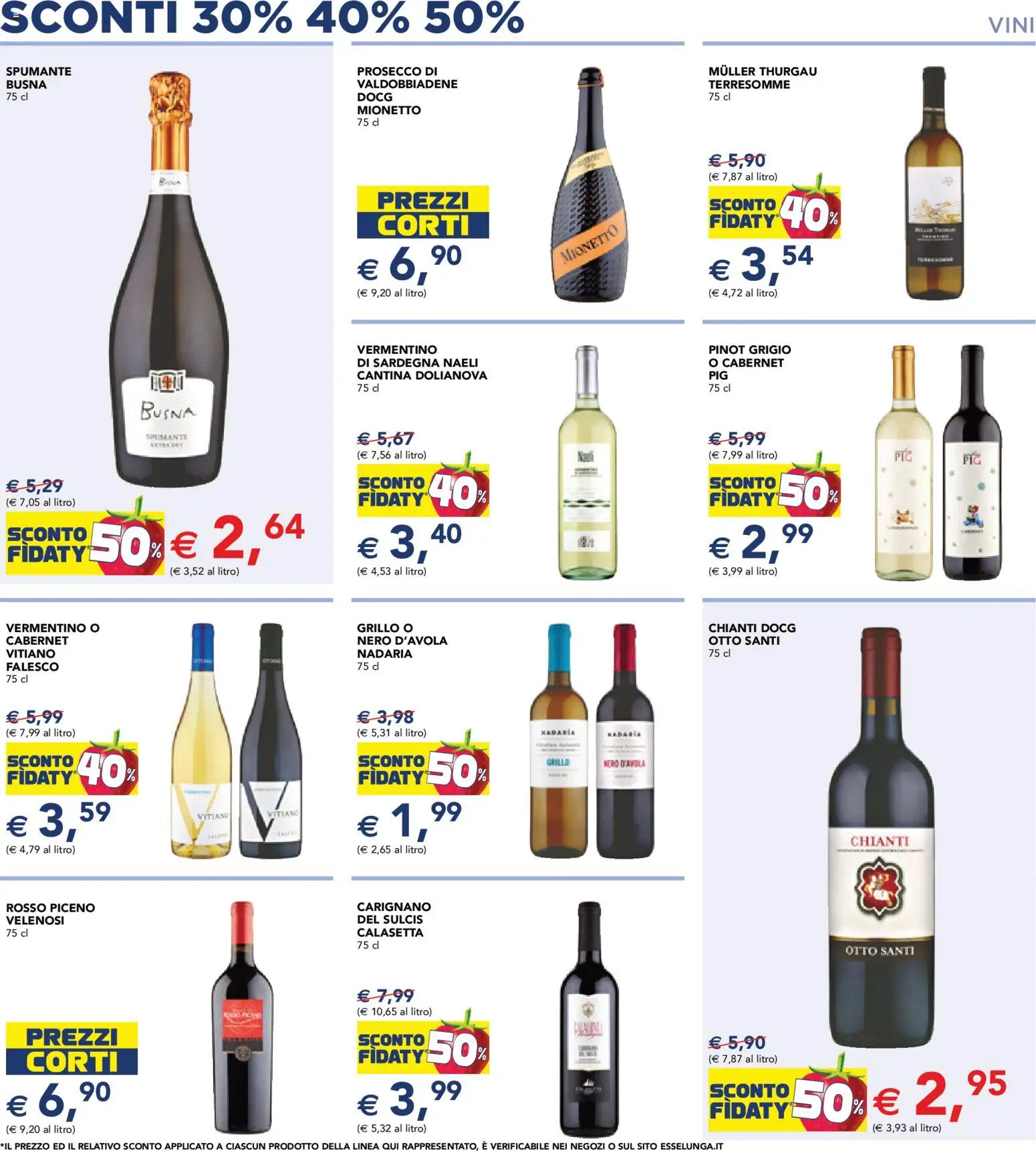 Volantino Esselunga S del 12.02.2026 | Pagina: 8 | Prodotti: Prosecco, Spumante