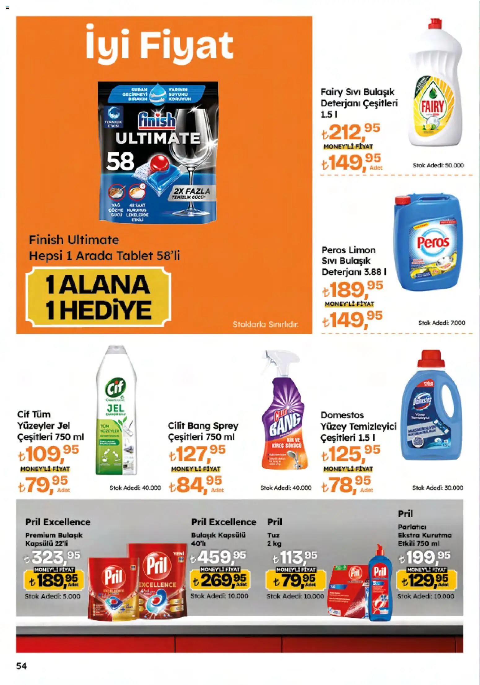 Migros Katalog - 5M Migroskop Dijital - 06.11.2025 tarihinden itibaren geçerlidir | Sayfa: 54 | Ürünler: Parlatıcı, Yüzey temizleyici, Limon, Tablet