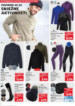 Funkcionalne duge gaće, od umjetnih vlakana, vel. XS-XL, razne boje, komad - Pregled kataloga iz trgovine Kaufland, vrijedi od 27.12.2025 | Stranica: 24