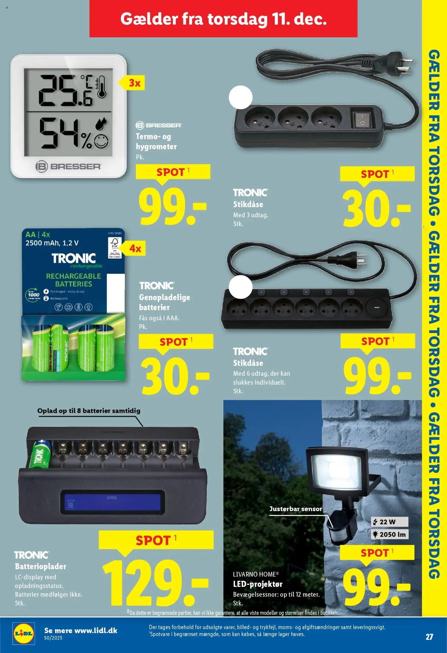 Lidl tilbudsavis – gyldig fra 07.12.2025 | Side: 13 | Produkter: Batterier, Søm