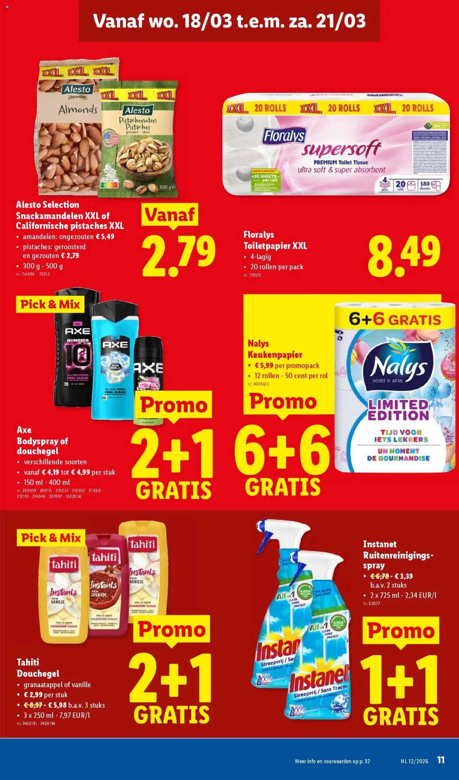 {H1} | Pagina: 11 | Producten: Pistaches, Toilet, Granaatappel, Douchegel