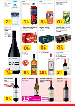 Vista previa Alcampo -HG Nacional válido desde el 29.12.2025 | Página: 16 | Productos: Cerveza, Ginebra, Té, Agua mineral