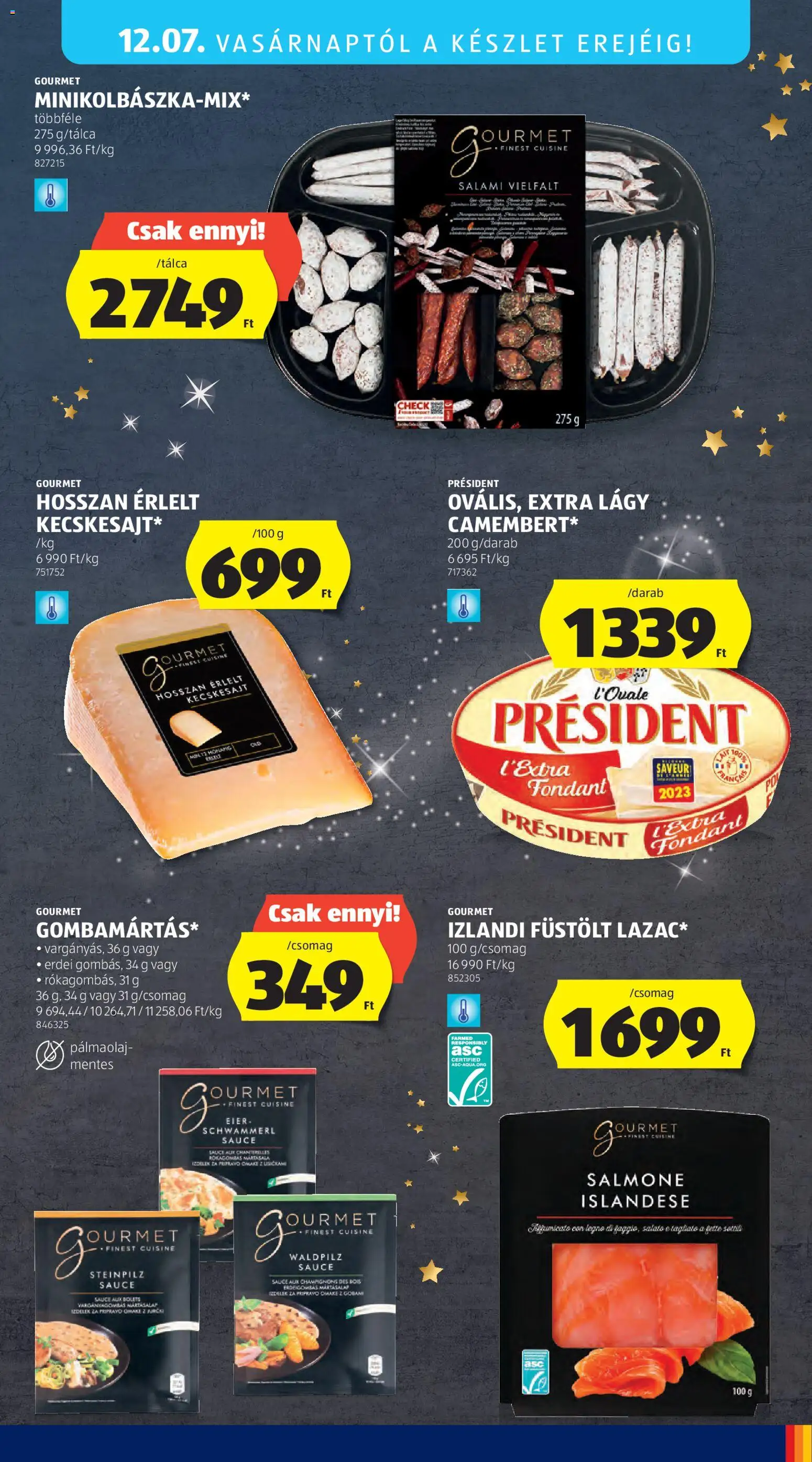 Aldi akciós ujság - amely érvényes a következő dátumtól: 04.12.2025 | Oldal: 57 | Termékek: Kecskesajt, Camembert
