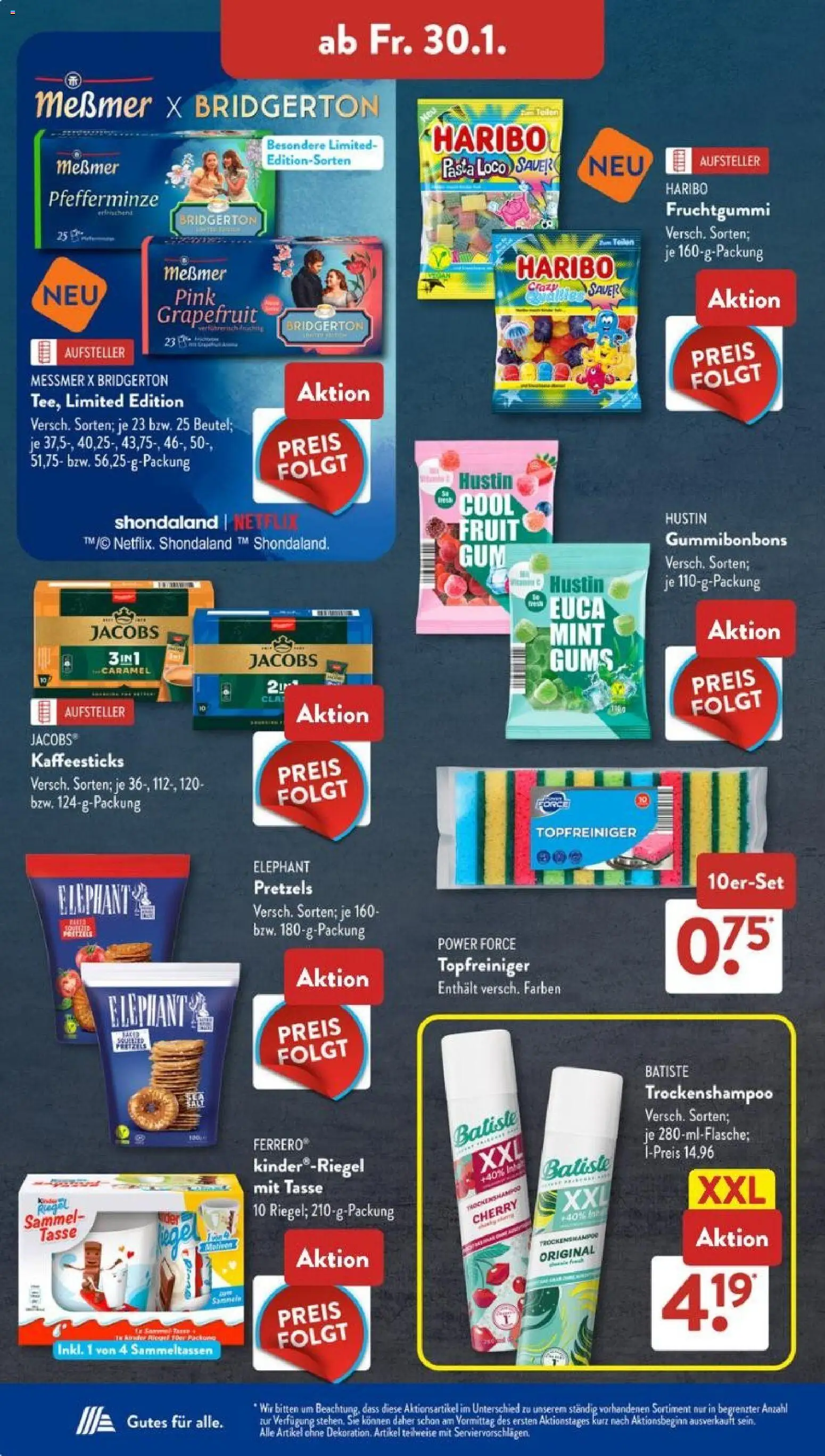 Aldi Süd Prospekt 	 – gültig ab 26.01.2026 | Seite: 16 | Produkte: Haribo, Messmer, Grapefruit, Pasta