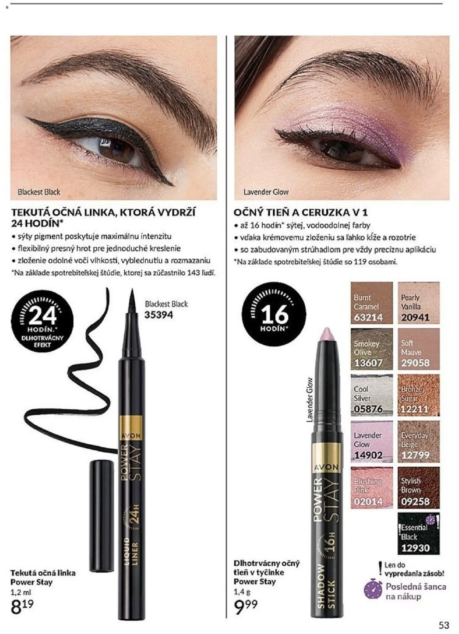 Nové Avon akcie – leták je platný od 01.02.2026 | Strana: 53 | Produkty: Očná linka, Ceruzka