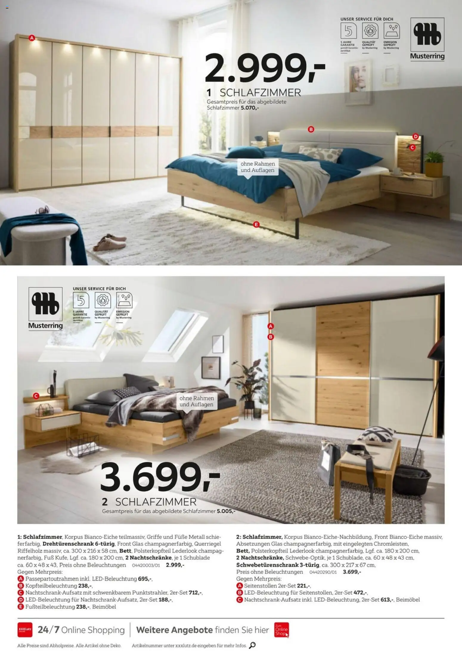 XXXL Lutz Musterring Spezial – gültig ab 15.03.2025 | Seite: 12 | Produkte: Schwebetürenschrank, Drehtürenschrank