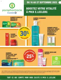 E.Leclerc - Prévisualisation de E.Leclerc catalogue Parapharmacie valide à partir de 16.09.2025