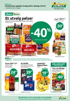 Forhåndsvisning av Joker kundeavis gyldig fra 30.09.2025