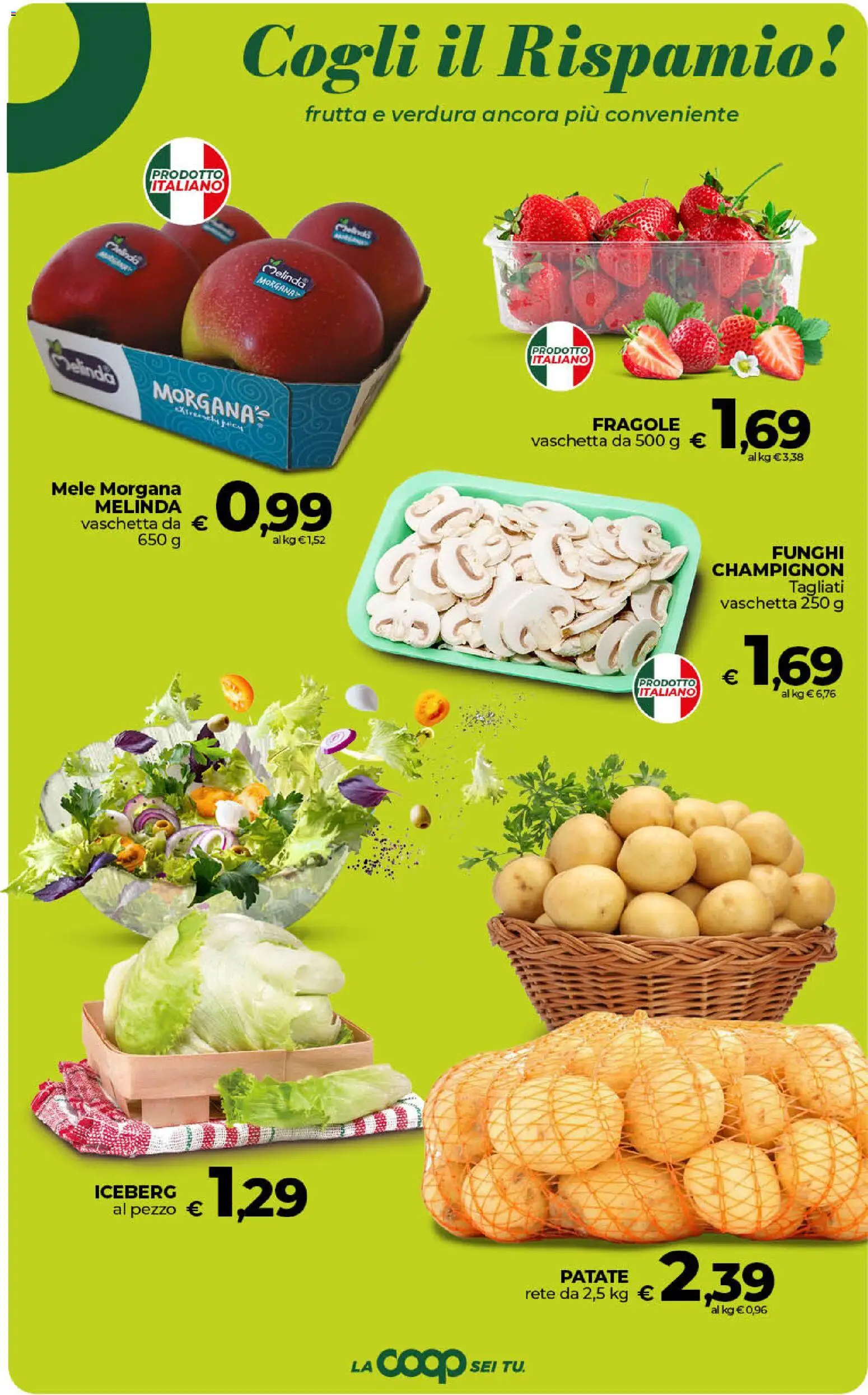 Volantino COOP del 17.04.2026 | Pagina: 15 | Prodotti: Mele, Fragole, Frutta, Funghi