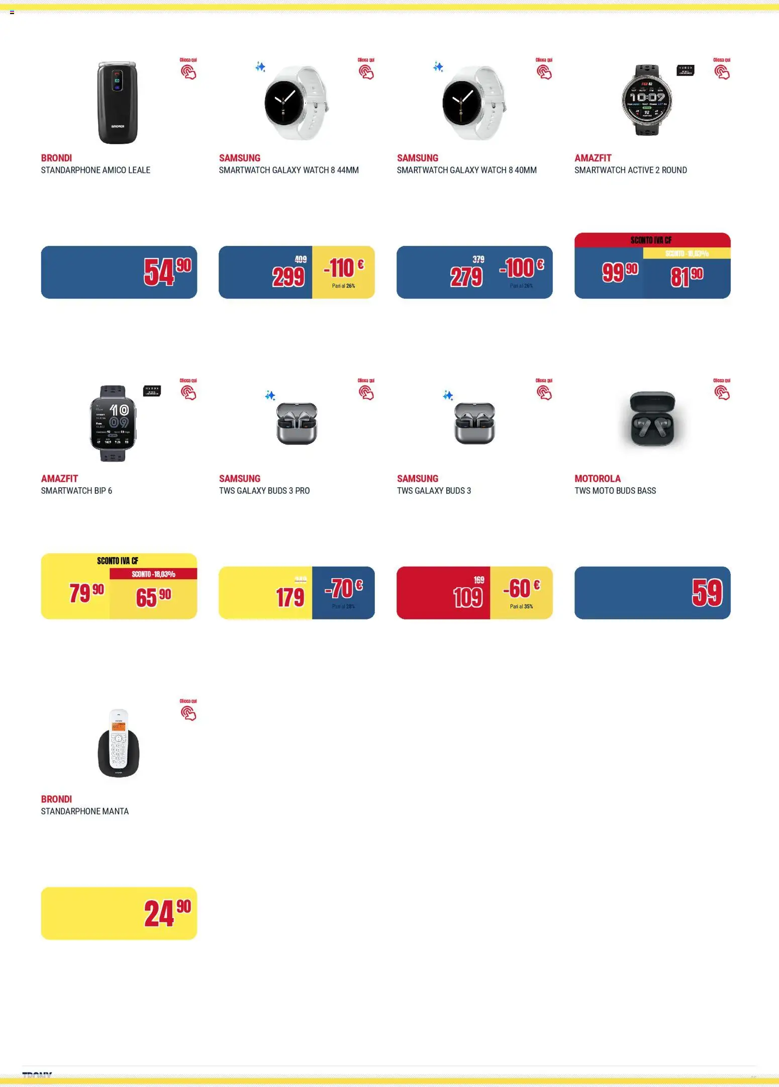 Volantino Trony del 02.04.2026 | Pagina: 5 | Prodotti: Smartwatch, Samsung