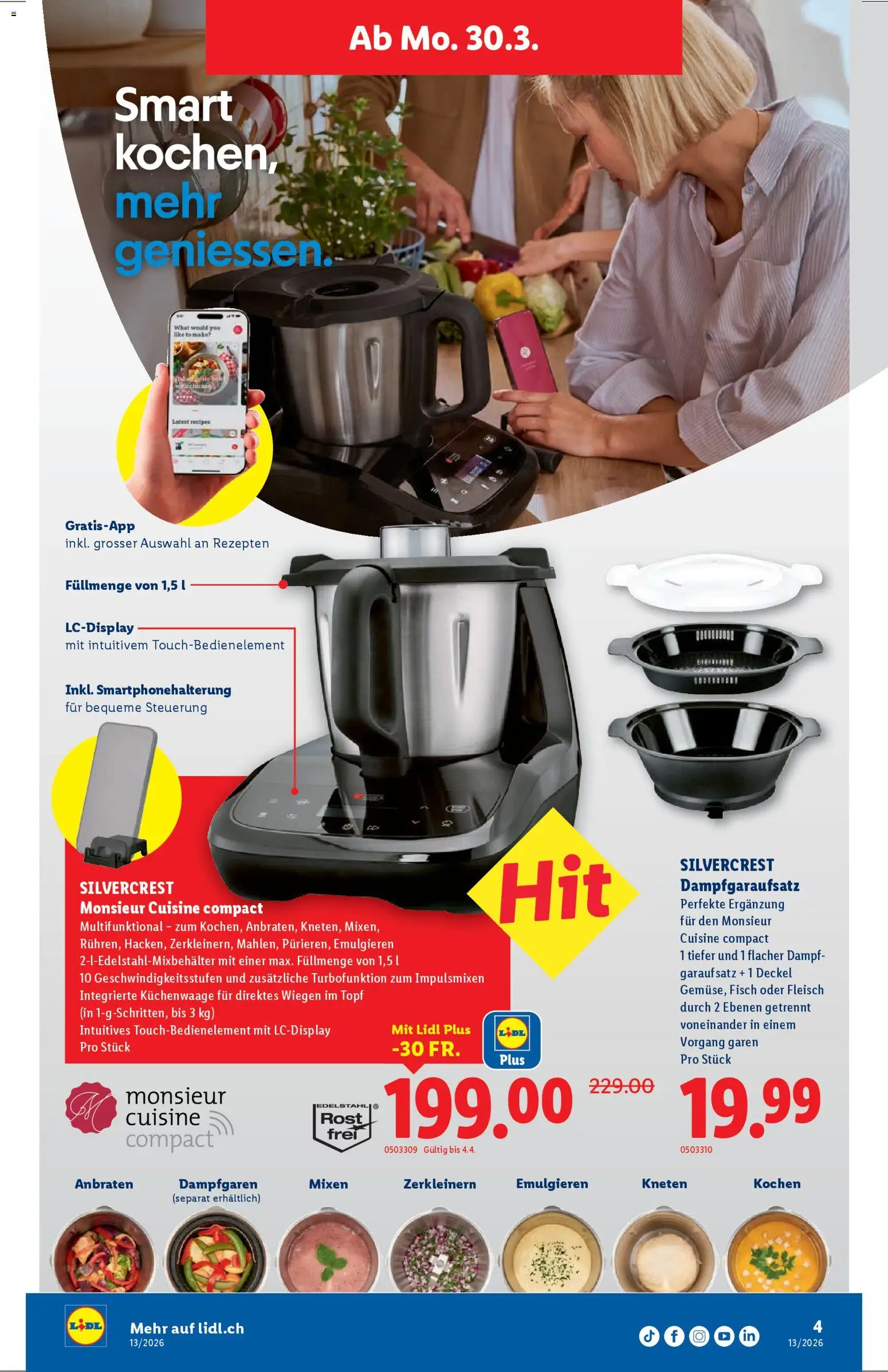 Lidl aktionen Silvercrest – gültig ab 30.03.2026 | Seite: 4 | Produkte: Fisch