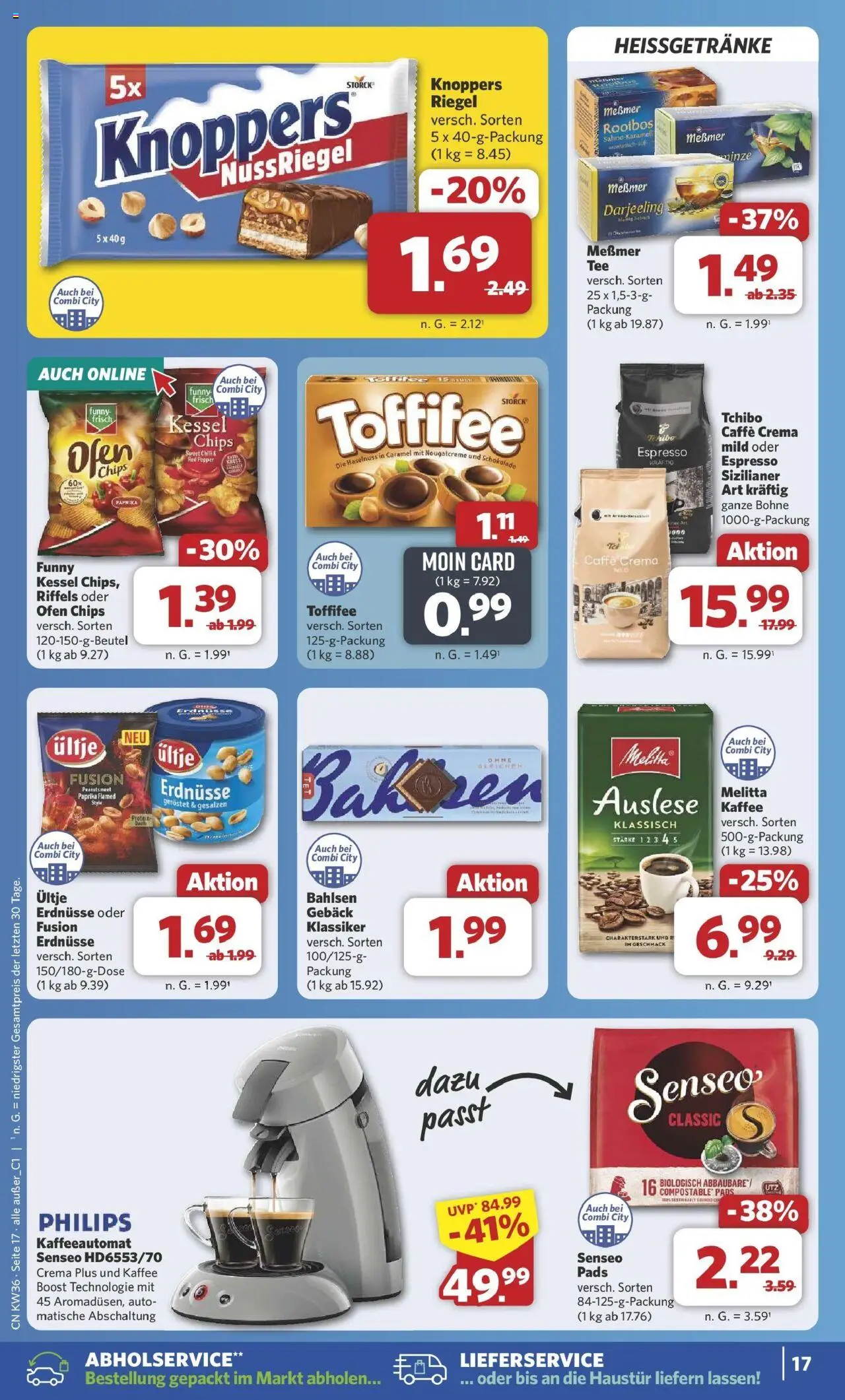 Combi Prospekt Rahden	 – gültig ab 01.09.2025 | Seite: 24 | Produkte: Senseo, Kaffee, Paprika, Knoppers