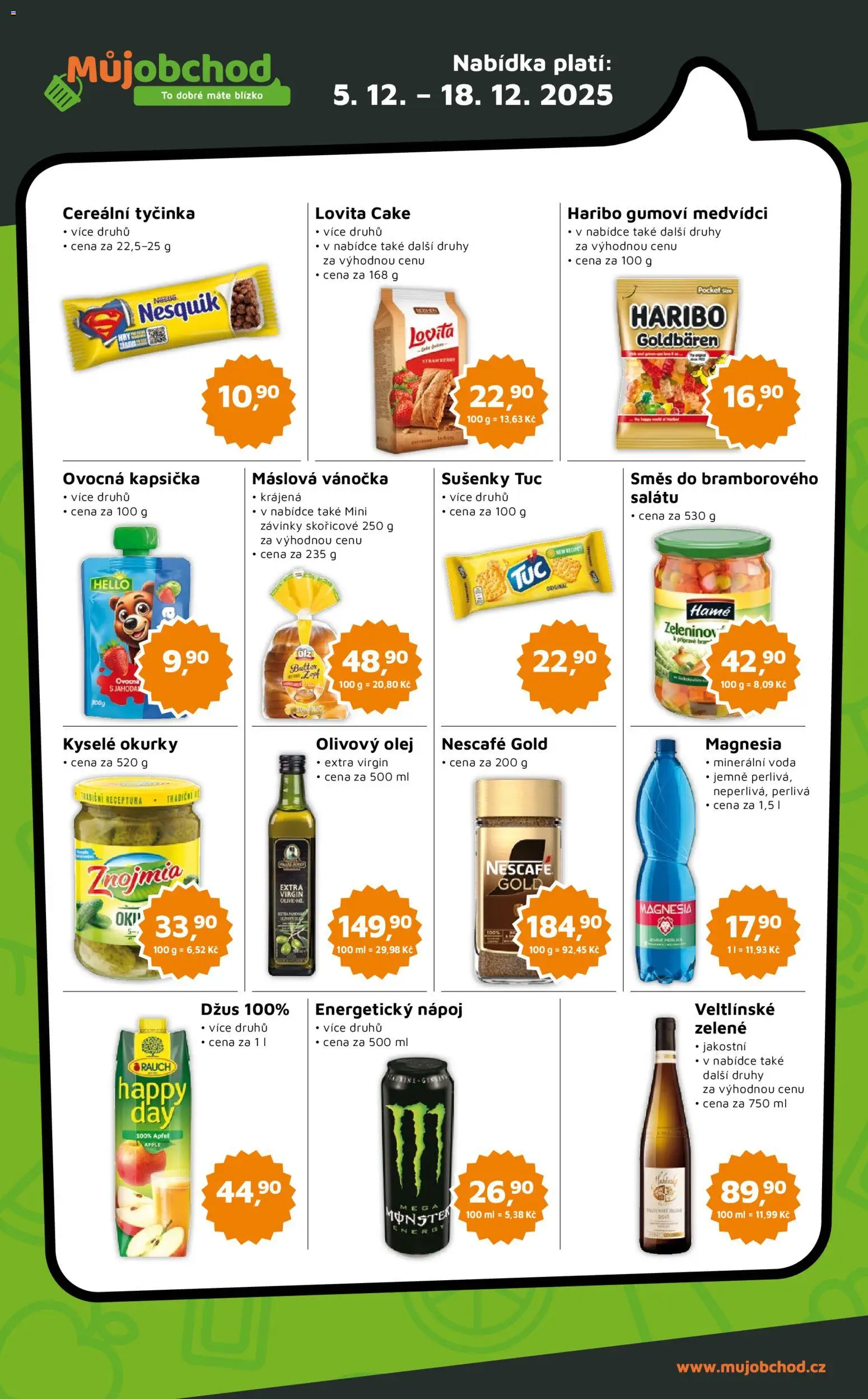 Můj obchod leták - Brand od 05.12.2025 | Strana: 3 | Produkty: Olivový olej, Voda, Haribo, Ovocná kapsička