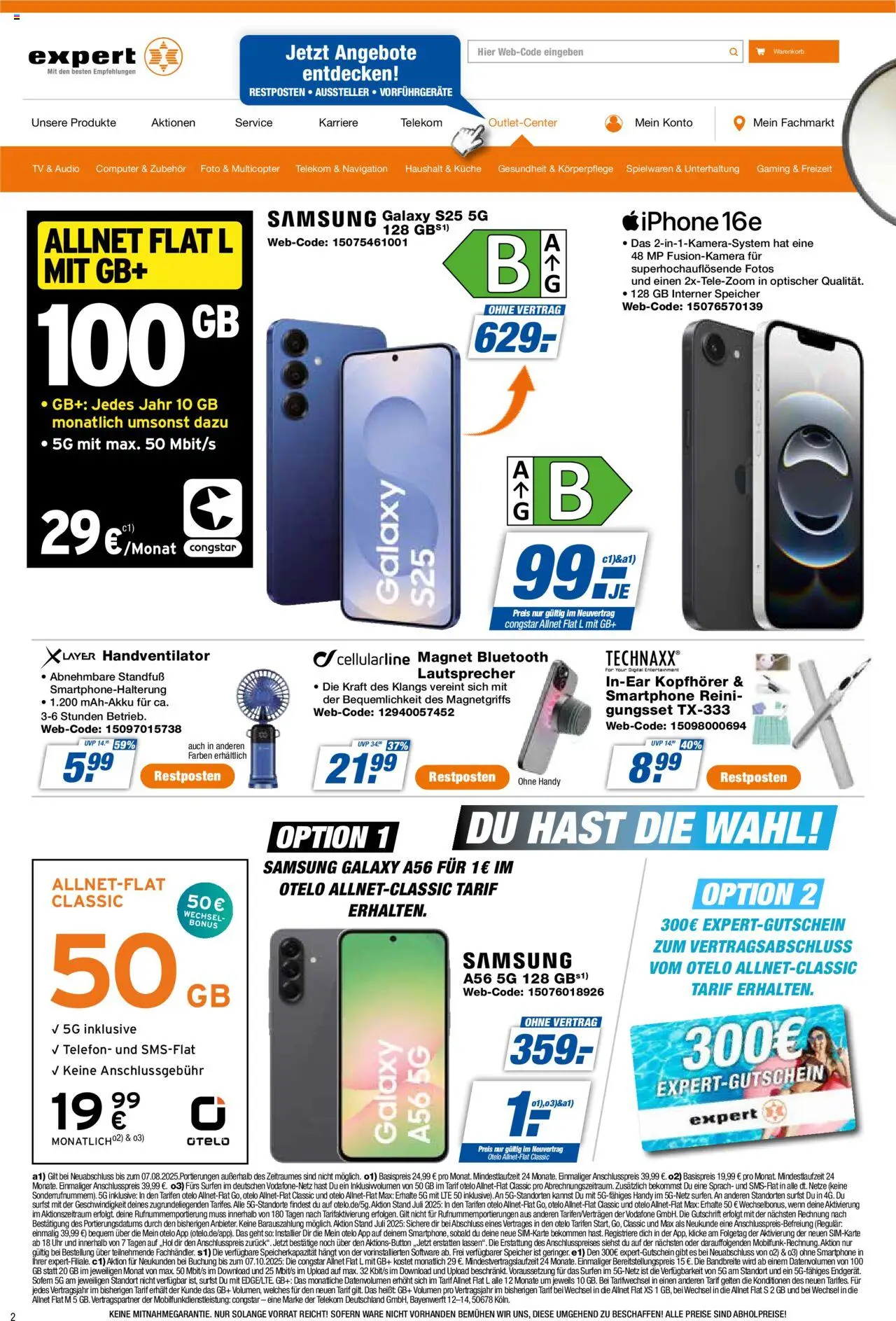 Expert Prospekt 	 - gültig ab dem 01.08.2025 | Seite: 2 | Produkte: Navigation, Samsung, Smartphone, Audio